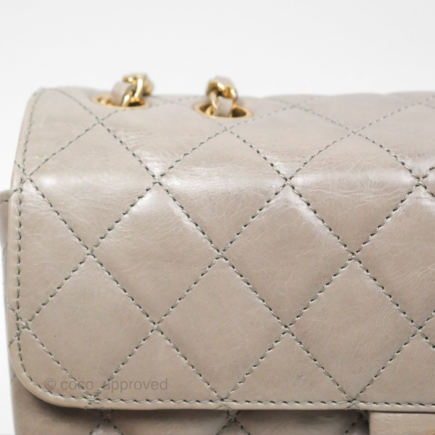 Chanel Accordion Flap Bag Taupe Crinkled Glazed Calfskin