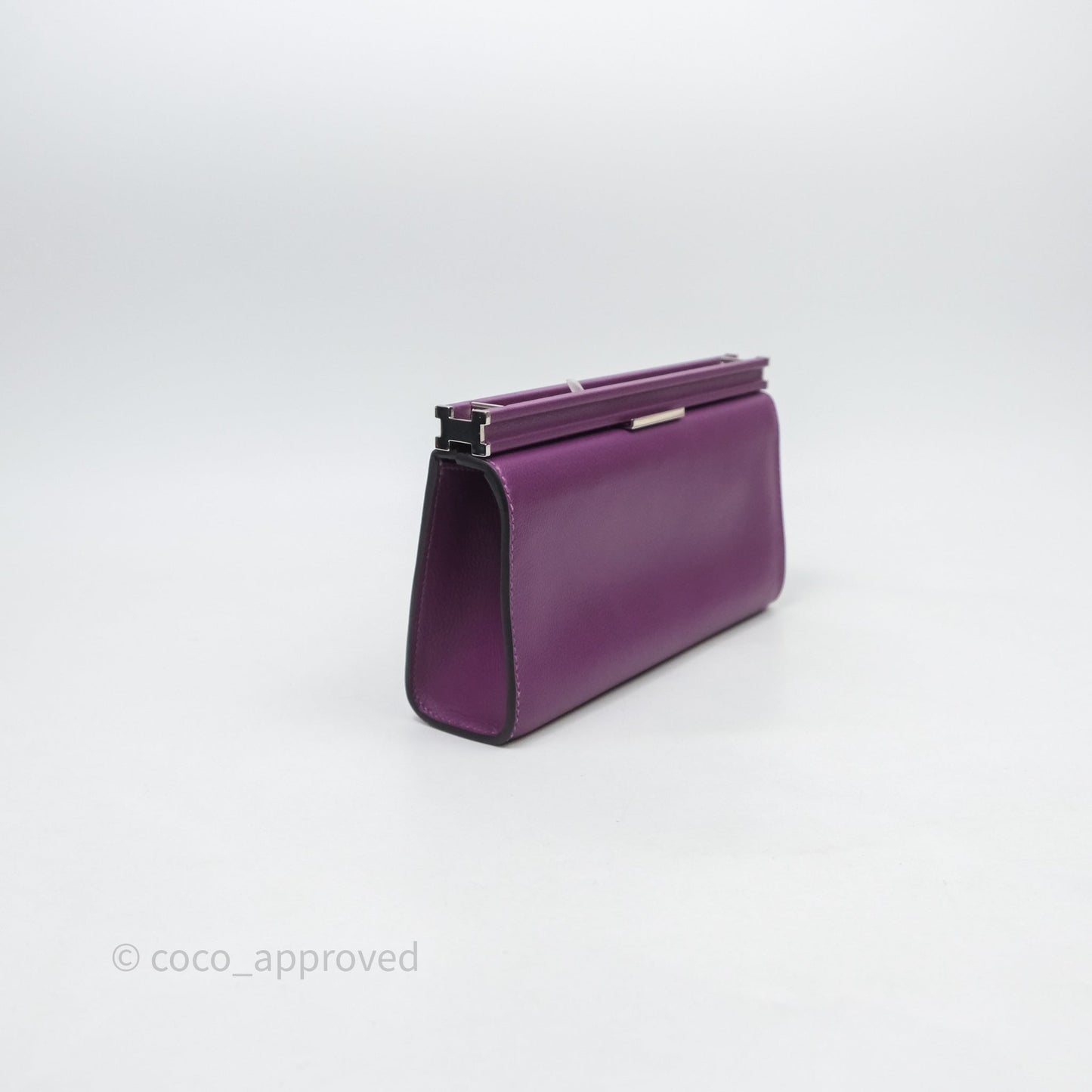 Hermes Clic H Bag Anemone P9 Veau Evercolor Palladium Hardware