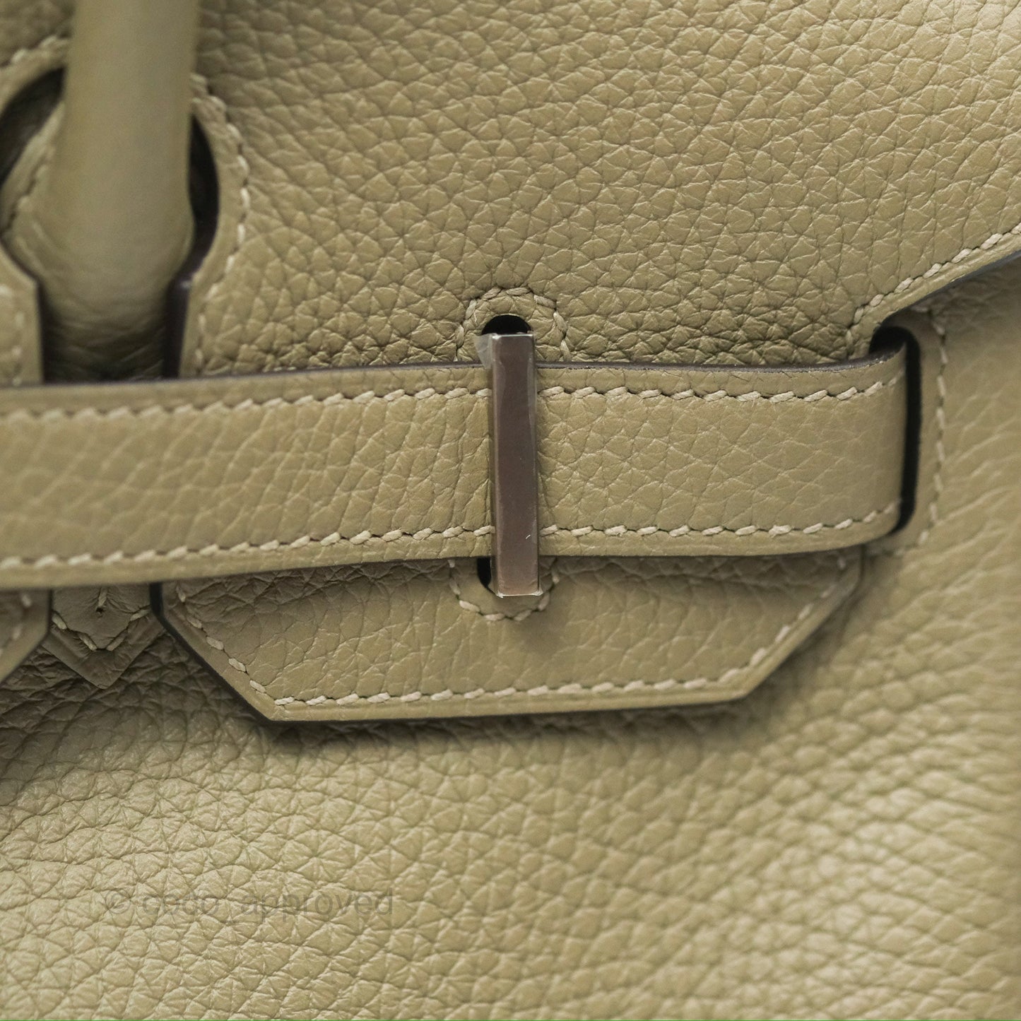 Hermès Retourne Birkin 30 Sauge Clemence Palladium Hardware