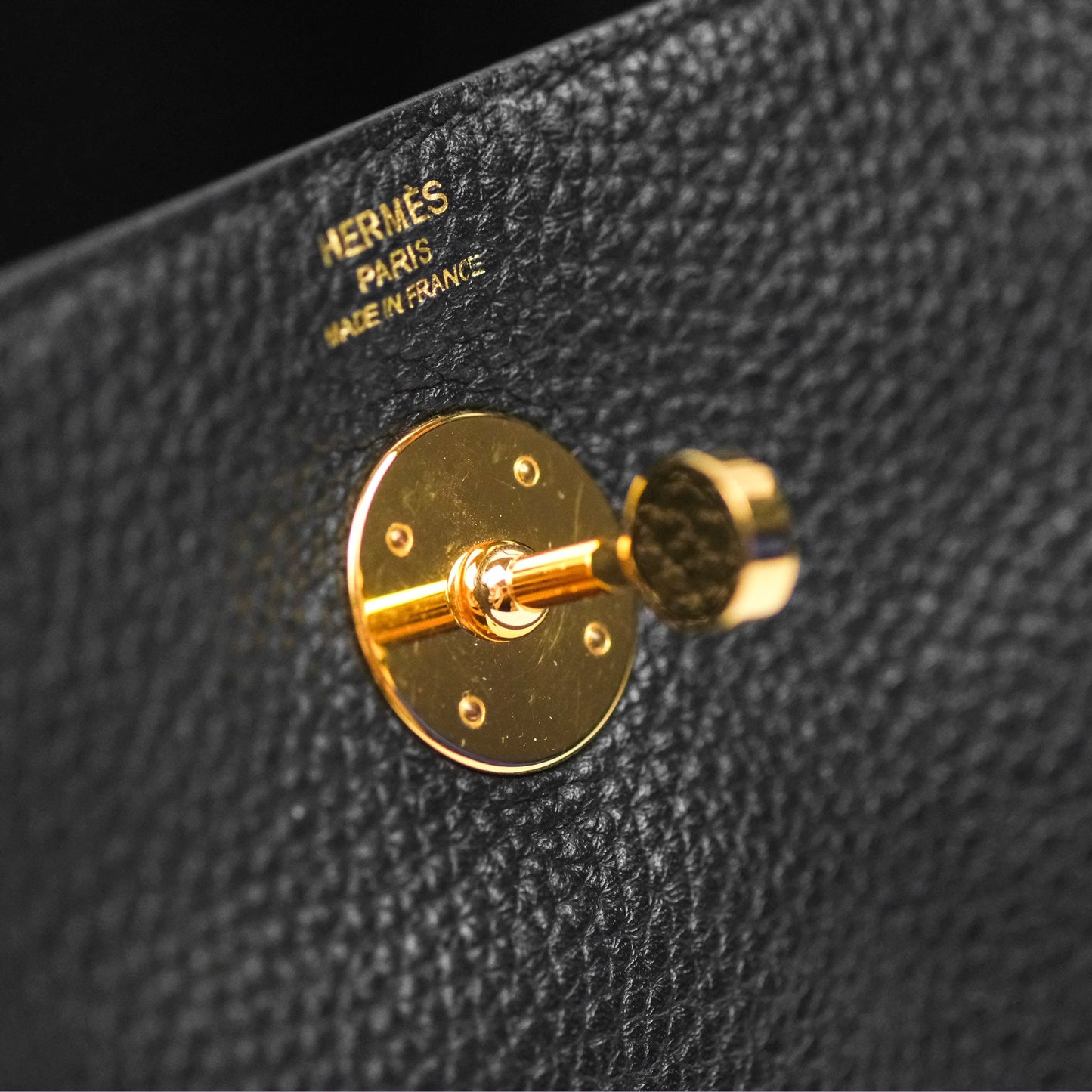 Hermès Lindy 26 Black Clemence Gold Hardware