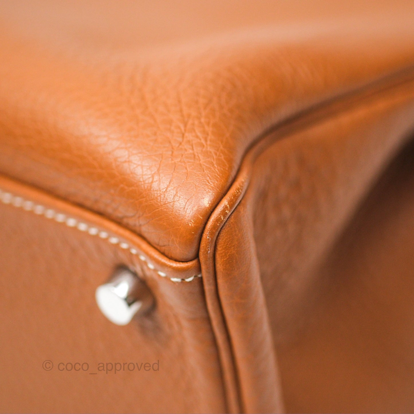 Hermès Kelly 32 Retourne Gold Togo Palladium Hardware