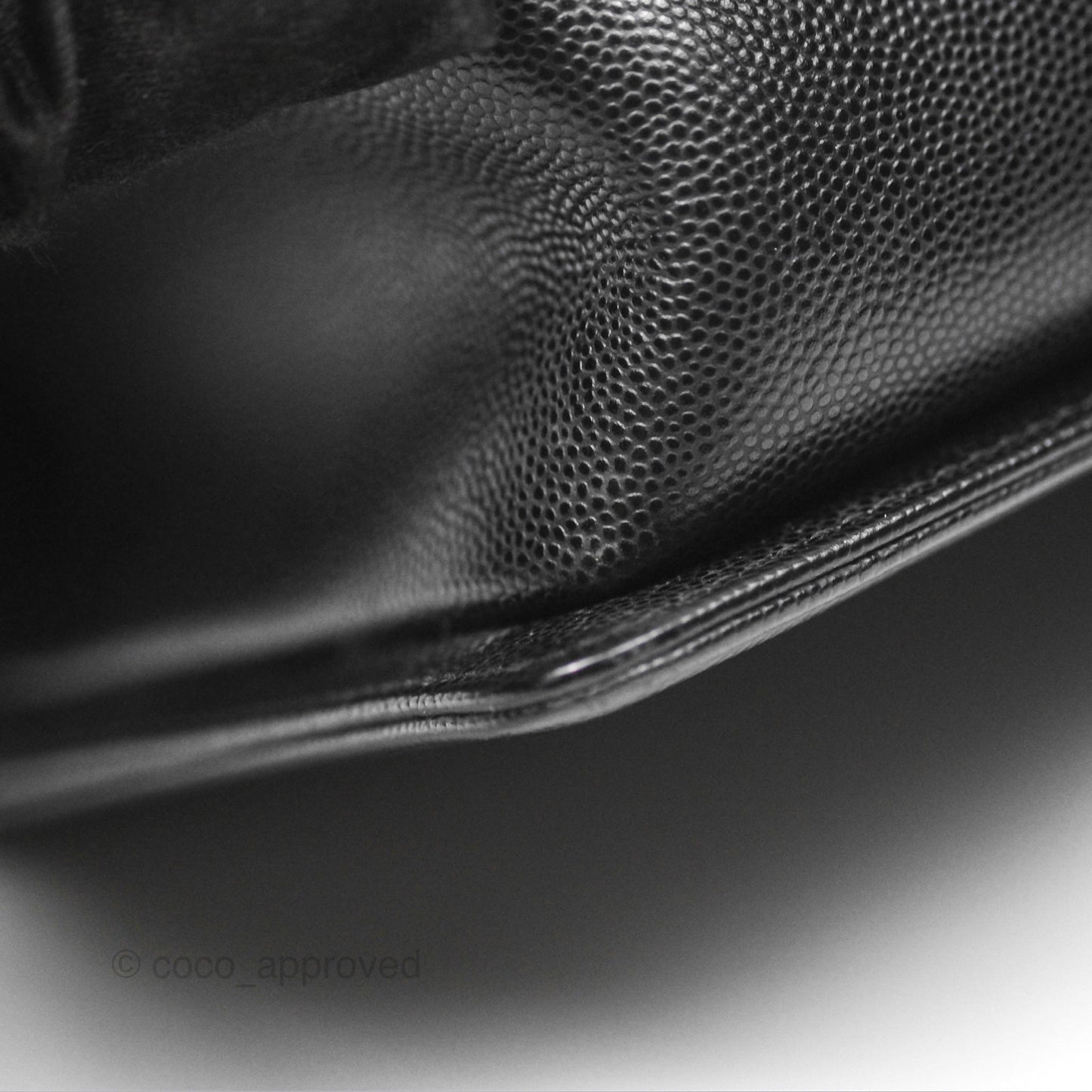 Chanel Medium Boy Quilted Black Caviar Ruthenium Hardware