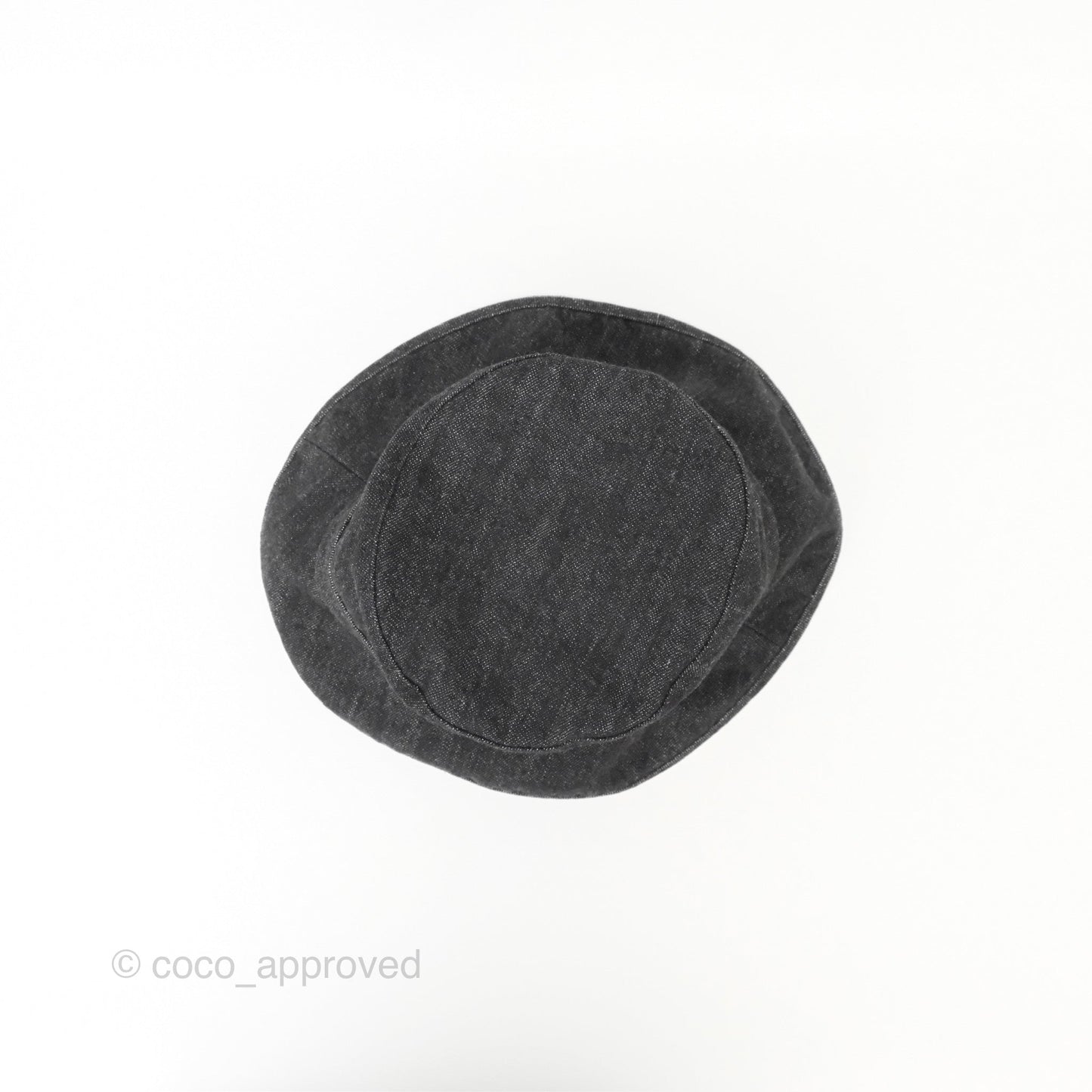 Chanel Logo Denim Bucket Hat Size S