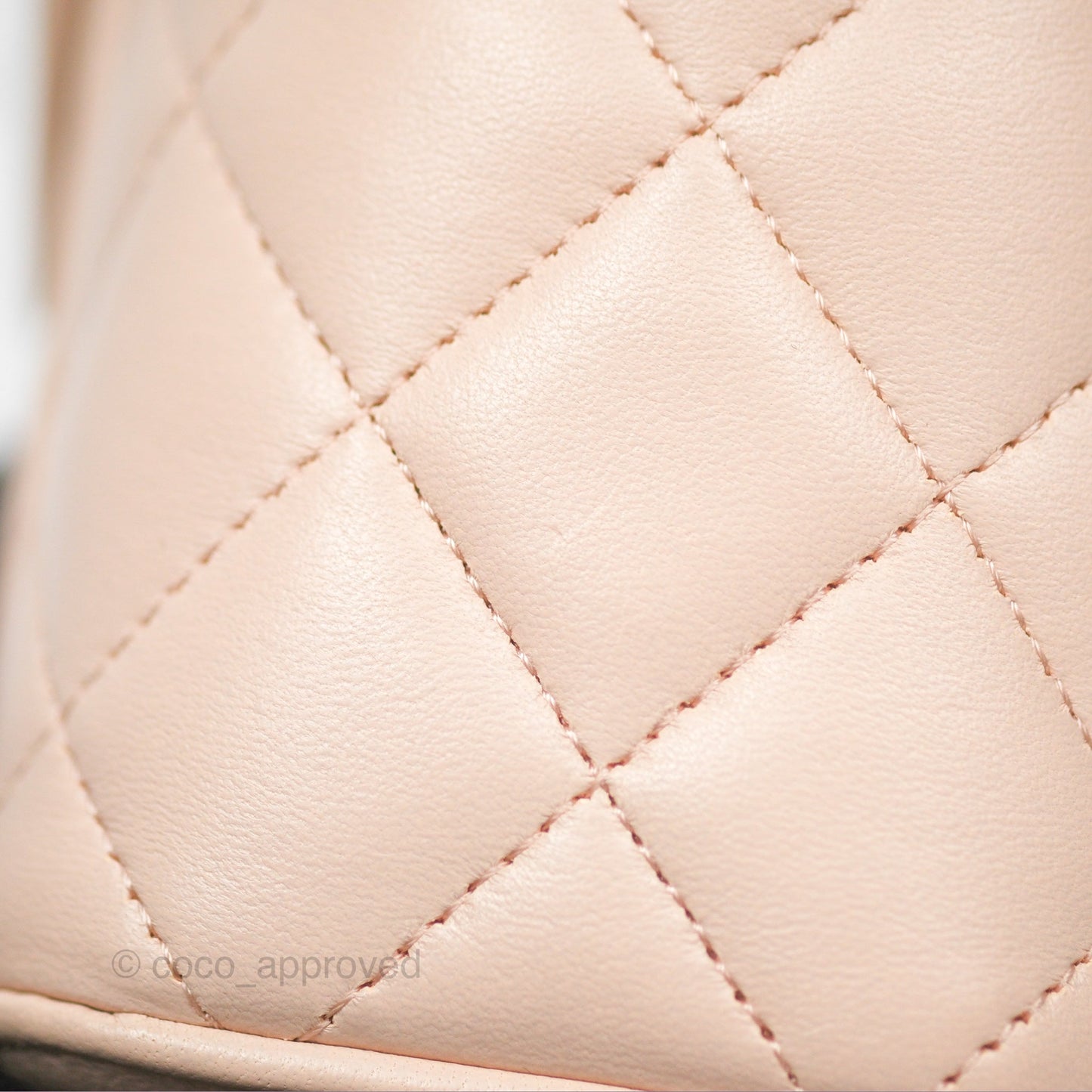 Chanel Classic Mini Pearl Crush Vanity With Chain Light Pink Lambskin Aged Gold Hardware