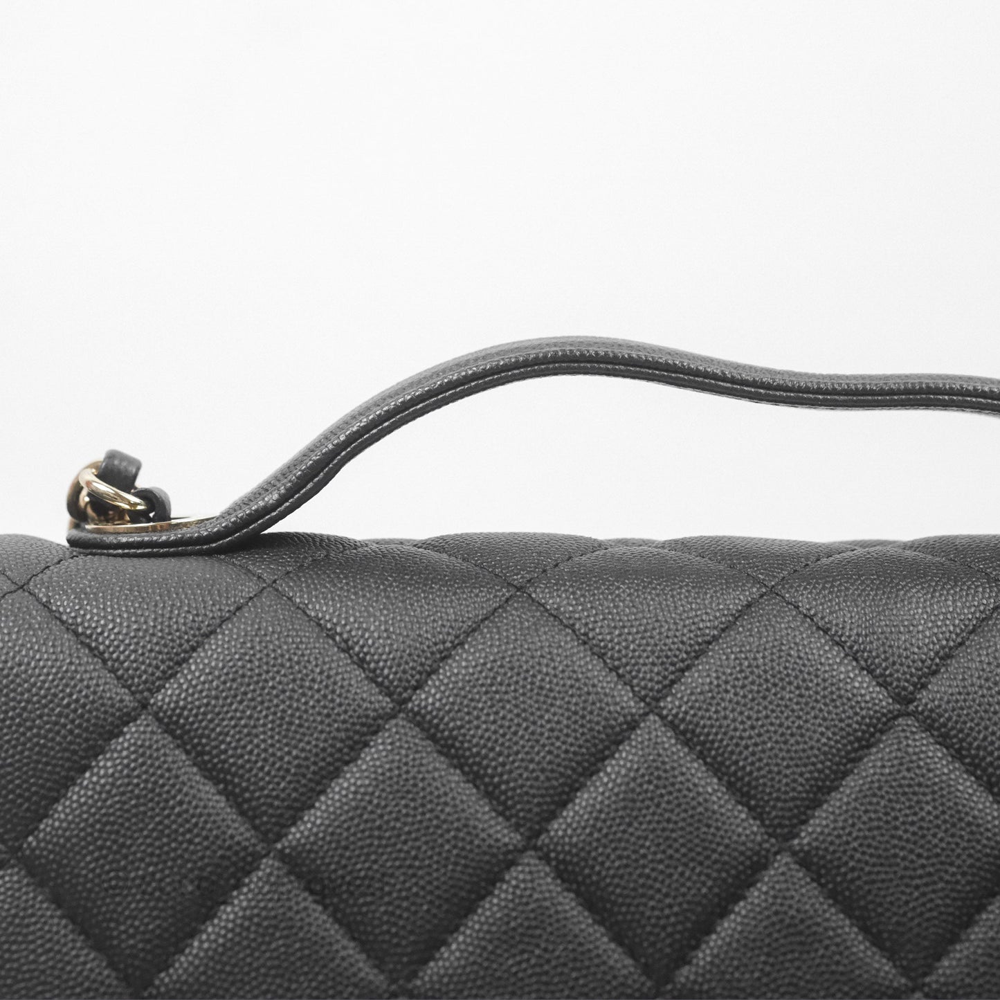 Chanel Quilted Large Business Affinity Flap Black Caviar Gold Hardware