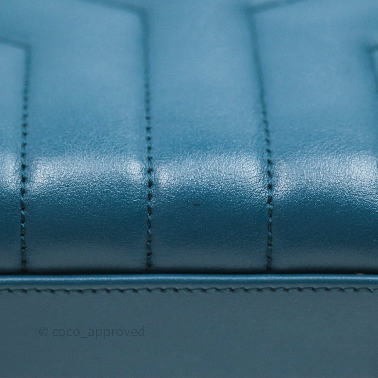 Saint Laurent Loulou Small Flap Bag Turquoise Blue Ruthenum Hardware