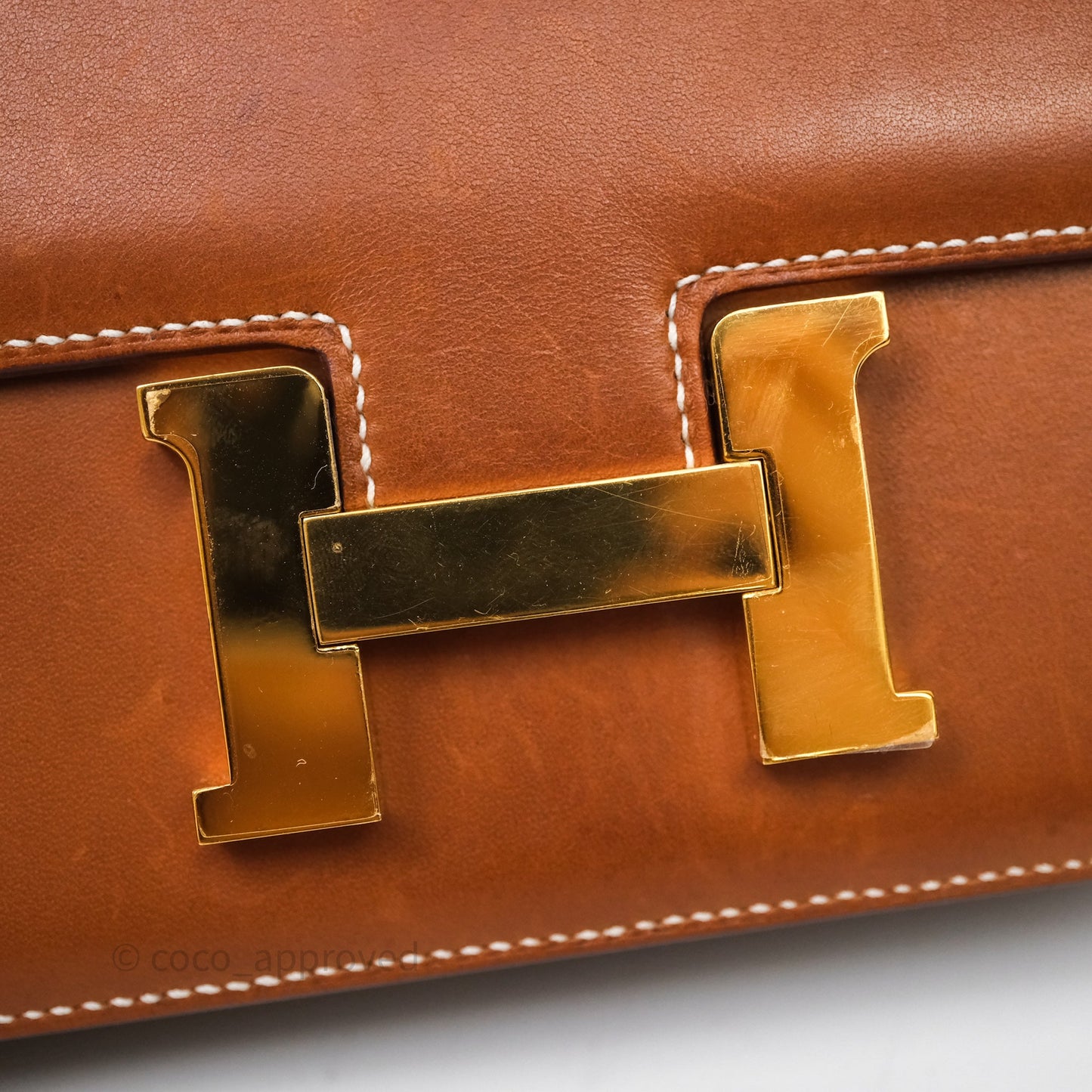 Hermès Constance Mini Smooth Barenia Leather Gold Hardware