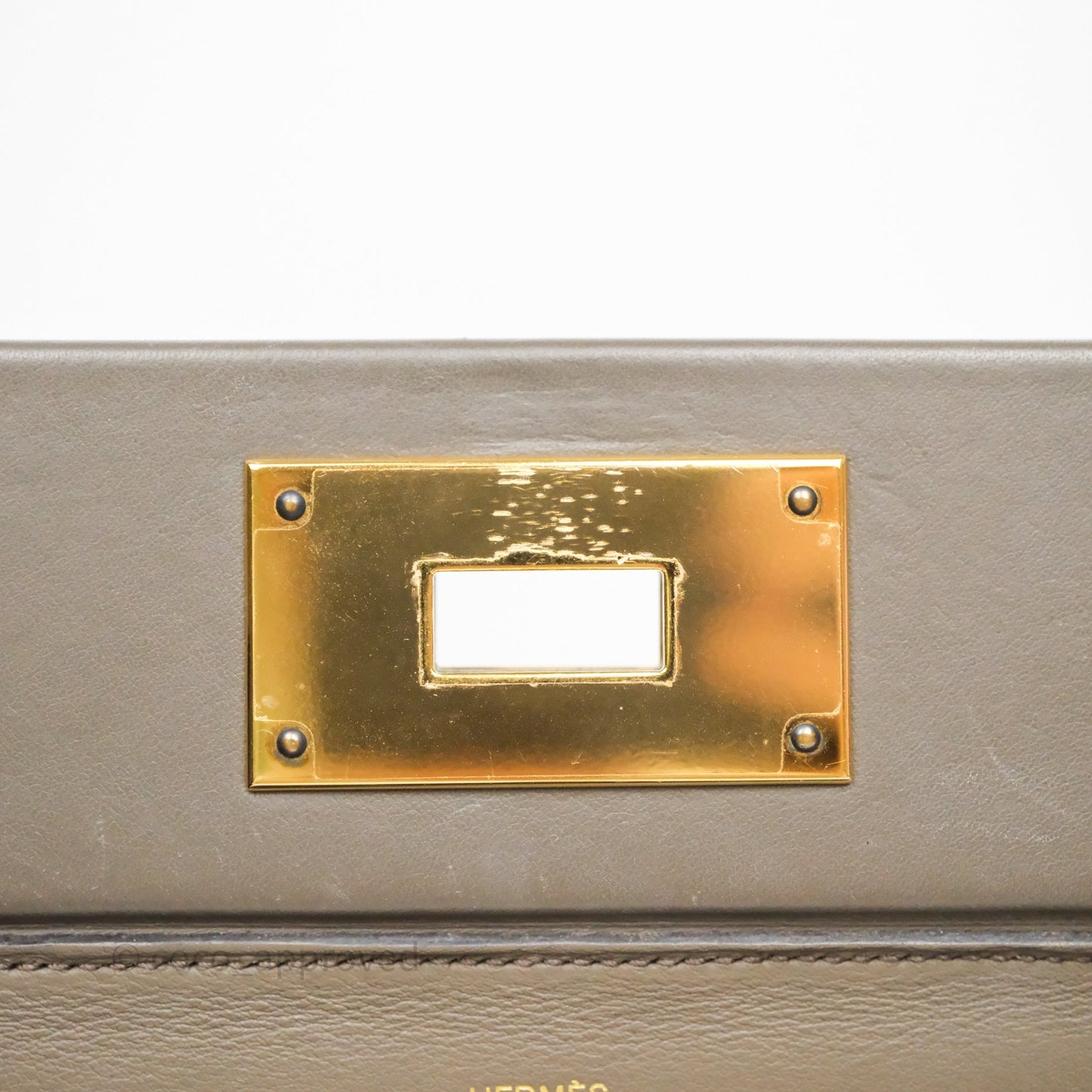 Hermès 24/24 21 Mini Gris Etain 8F Evercolor/ Swift Gold Hardware