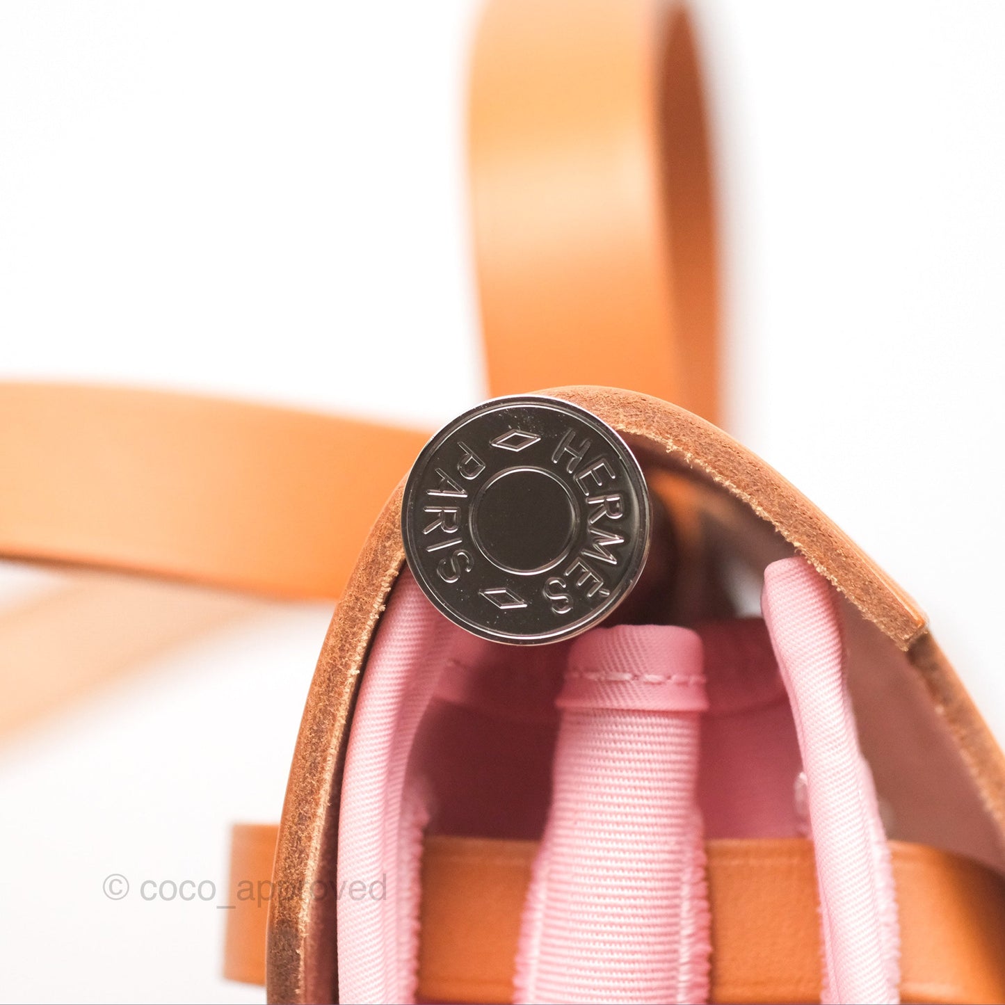 Hermès Herbag Zip 31 Rose Sakura 3Q Canvas Palladium Hardware