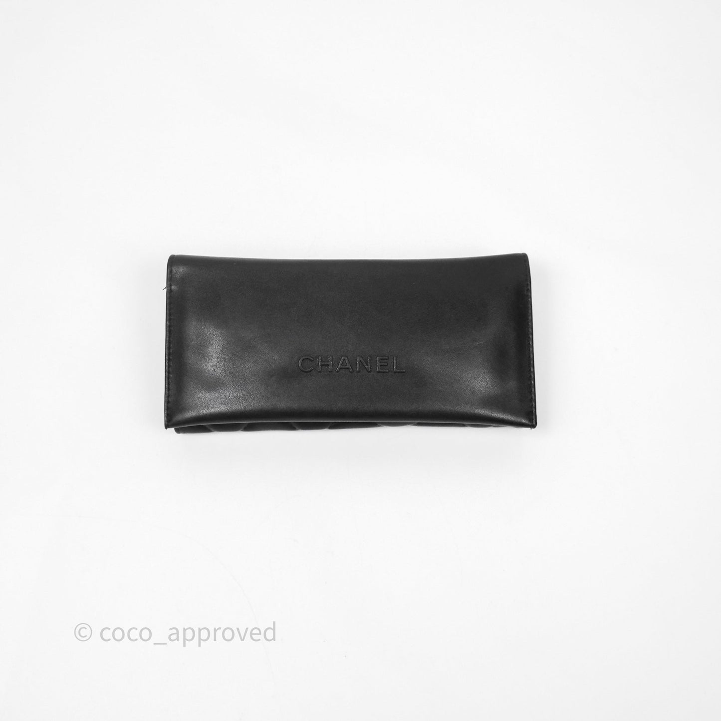 Chanel Round Sunglasses With Chain Black