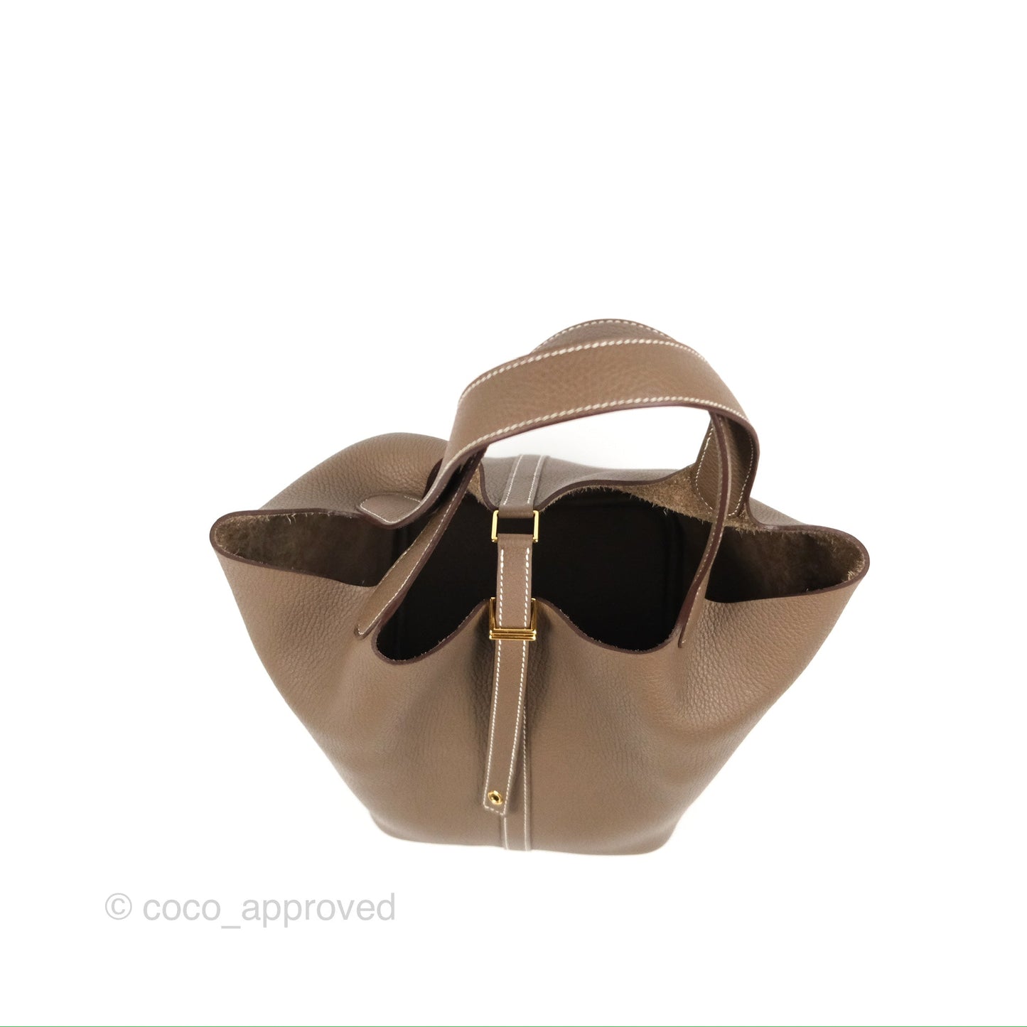 Hermès Picotin 22 Etoupe Clemence Gold Hardware