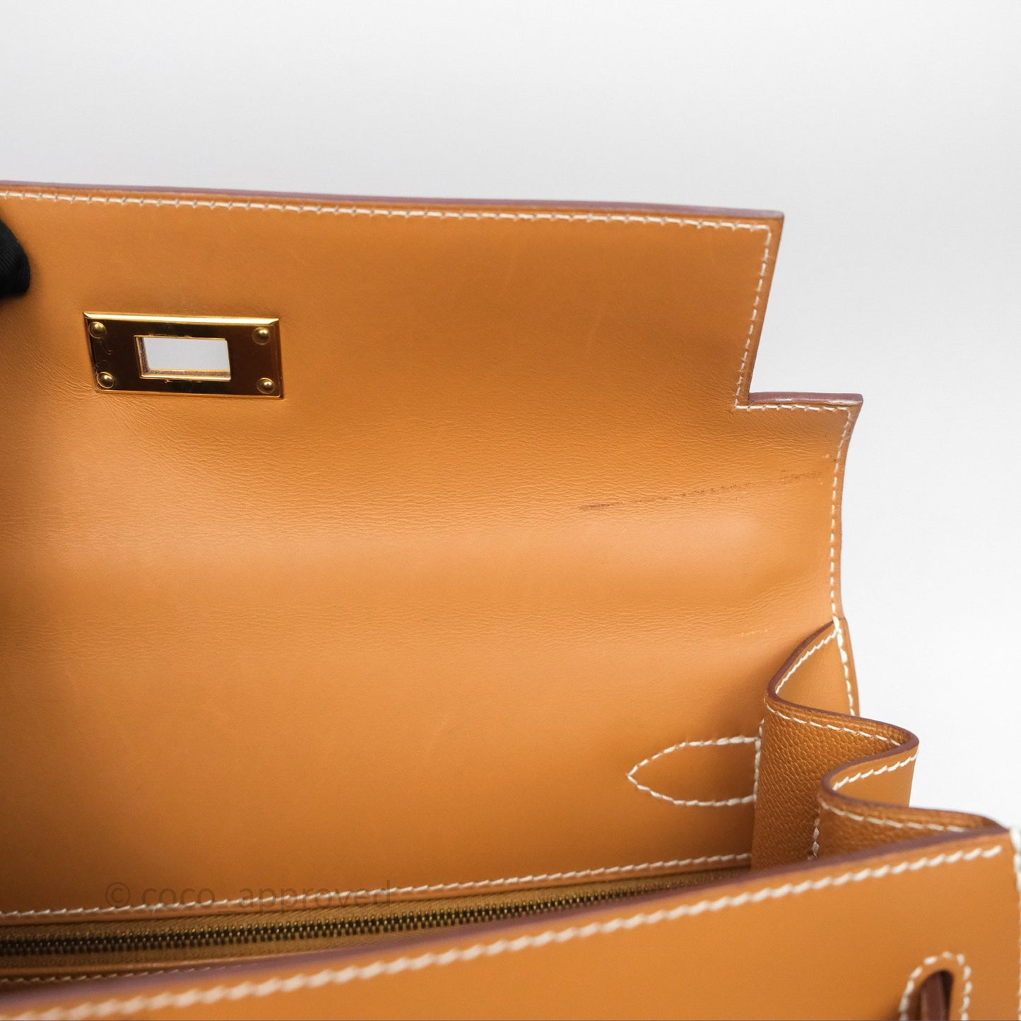 Hermès Kelly II 28 Sellier Gold 37 Chamonix Leather Gold Hardware