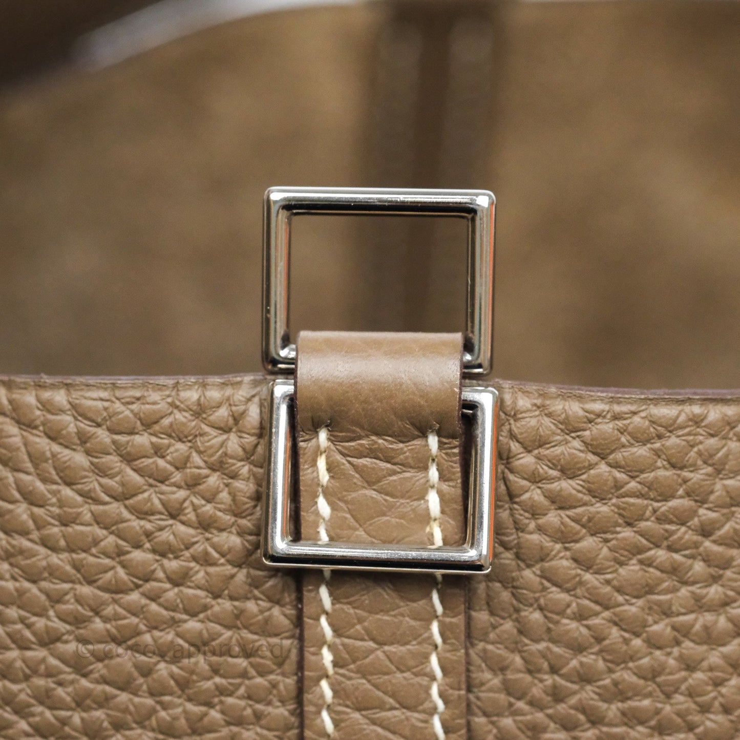 Hermès Picotin 22 Etoupe Clemence Palladium Hardware