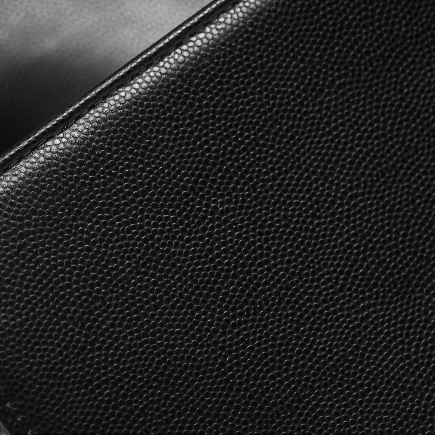 Chanel Small Boy Black Caviar Ruthenium Hardware