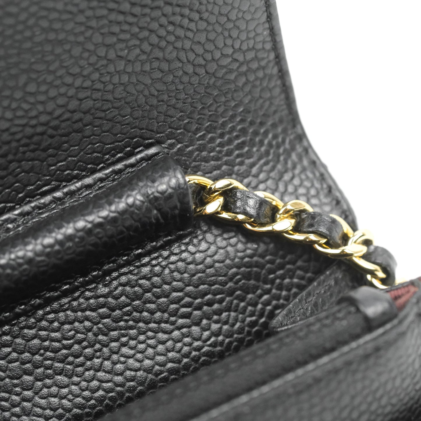 Chanel Quilted Classic WOC Black Caviar Gold Hardware