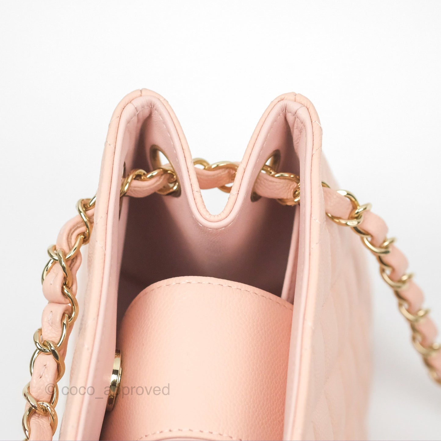 Chanel Mini Bucket Tote Pink Caviar Gold Hardware 22S