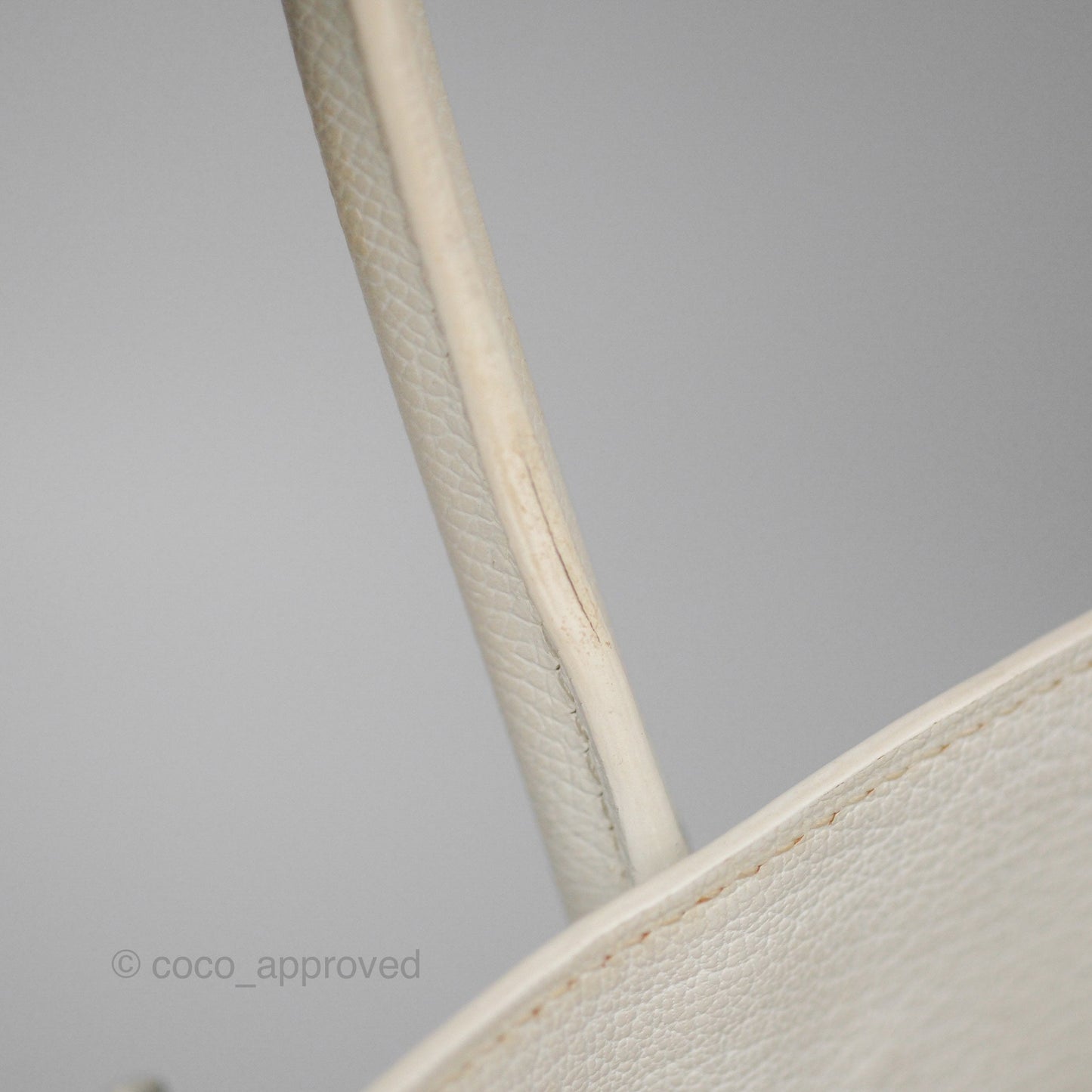 Hermès Birkin 30 Retourne White Epsom Palladium Hardware