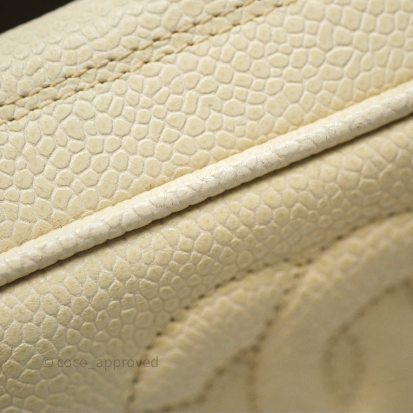Chanel Vintage Chevron Camera Bag Light Beige Caviar Gold Hardware