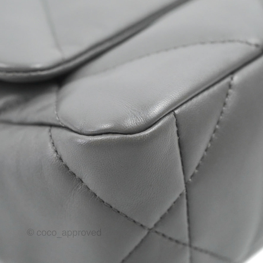 Chanel 19 Small Dark Grey Lambskin Mixed Hardware