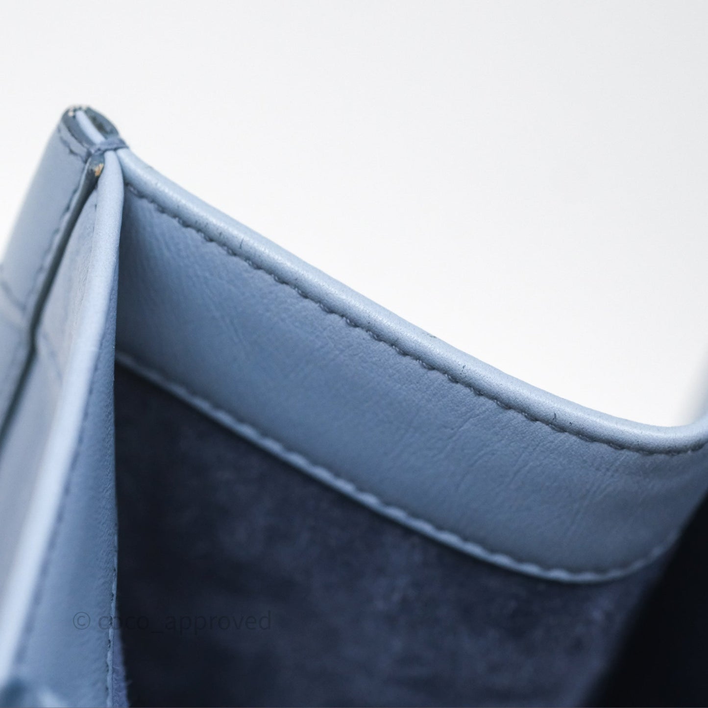 Christian Dior Medium Book Tote Blue Calfskin