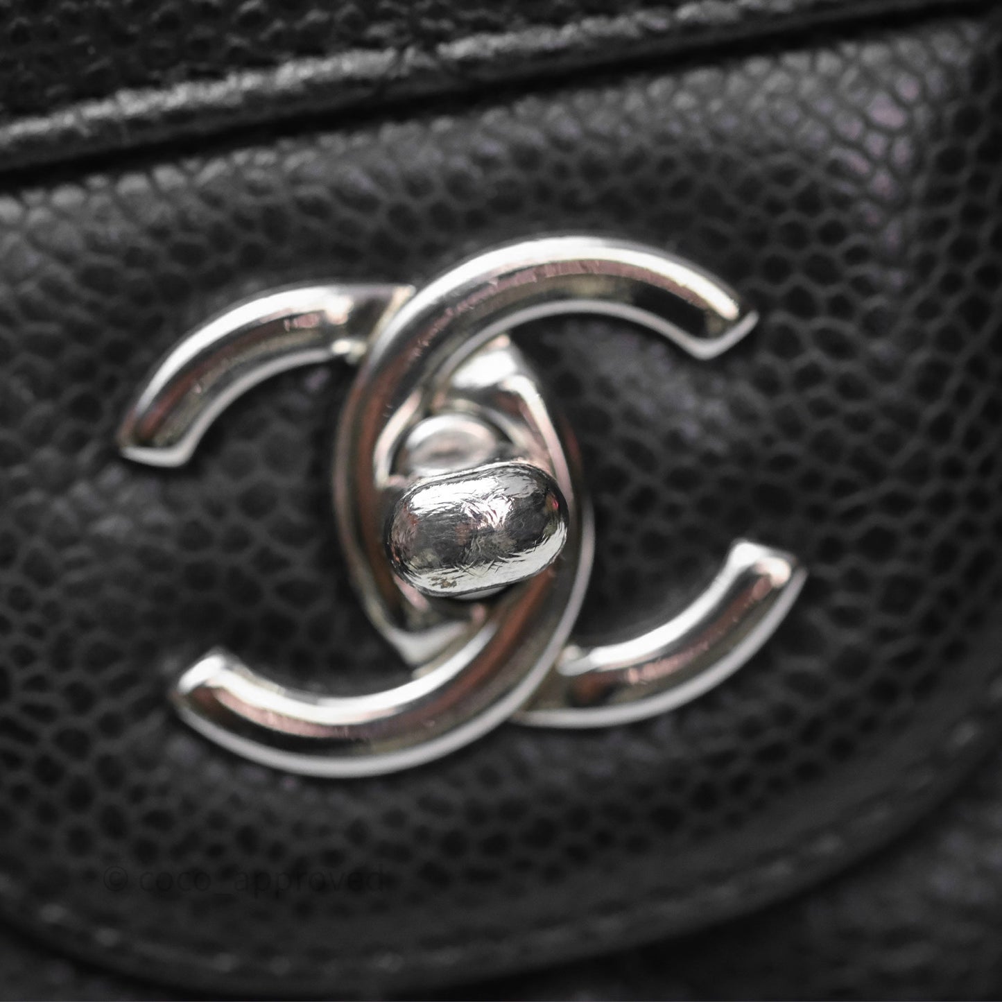 Chanel Jumbo Double Flap Black Caviar Silver Hardware⁣⁣