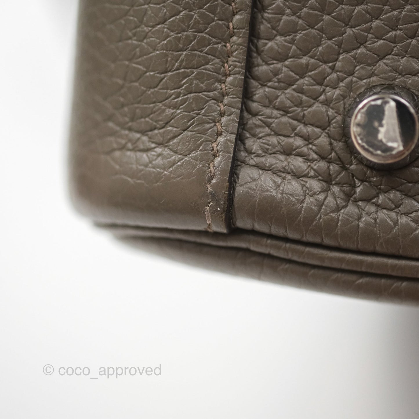 Hermès Lindy 26 Etain 8F Clemence Palladium Hardware
