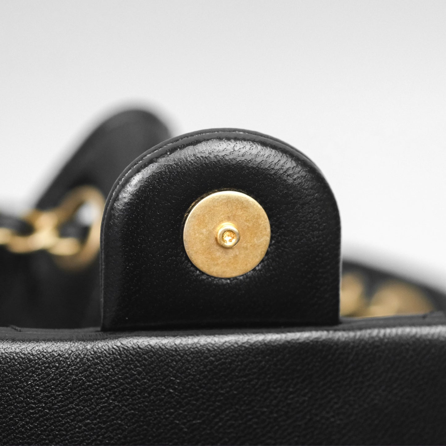 Chanel Double Pocket Black Lambskin Gold Hardware