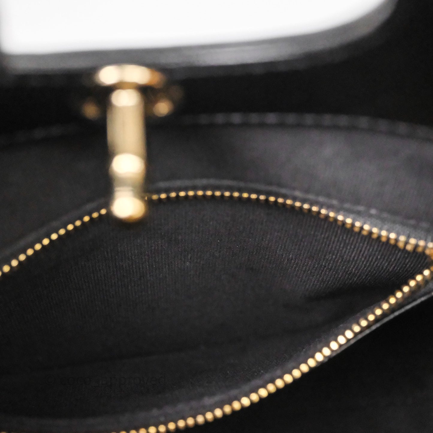 Chanel 31 Mini Black Shiny Calfskin Gold Hardware