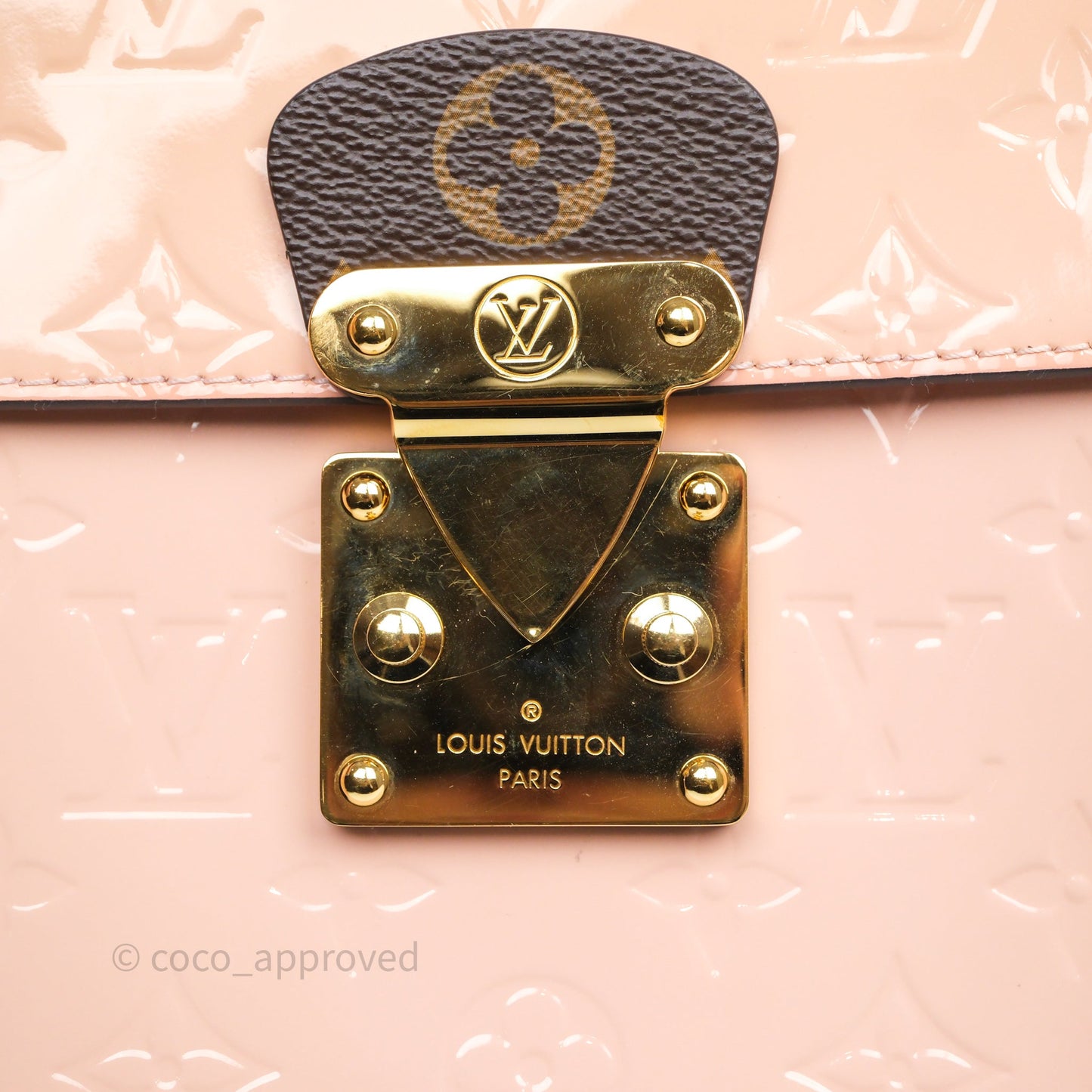 Louis Vuitton Spring Street Vernis Epi Monogram Rose Ballerine