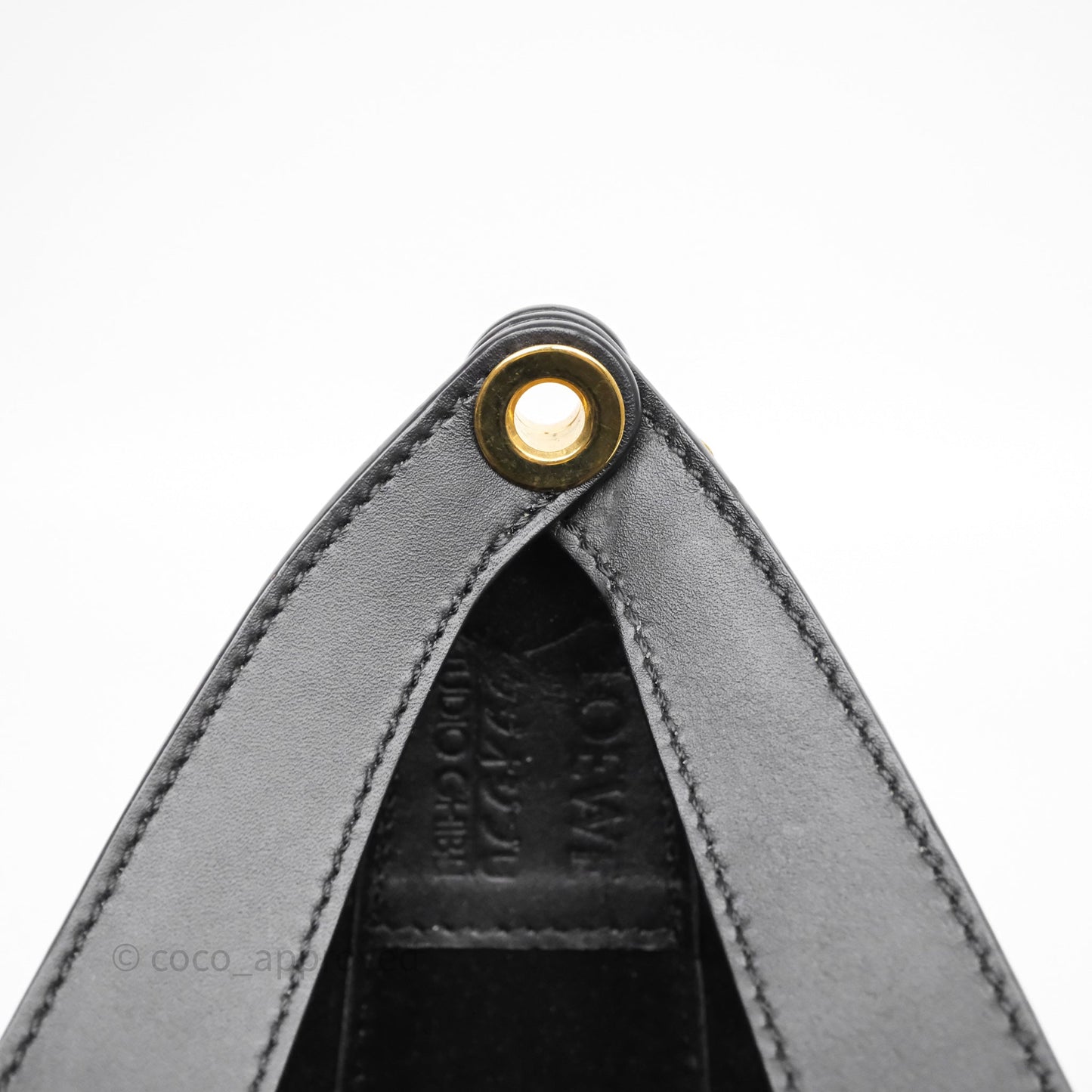 Loewe x Howls Calcifer Luna Shoulder Bag In Black Calfskin