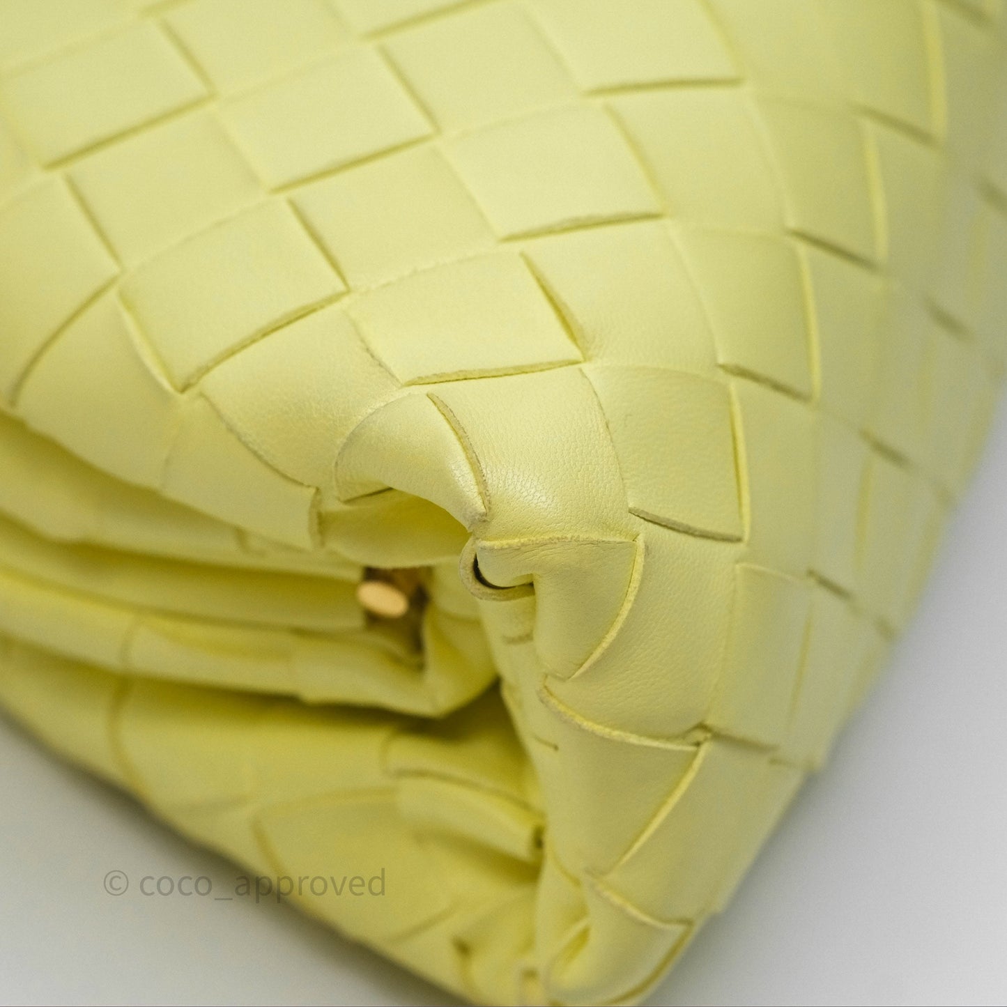 Bottega Veneta Nappa Intrecciato The Mini Pouch Yellow