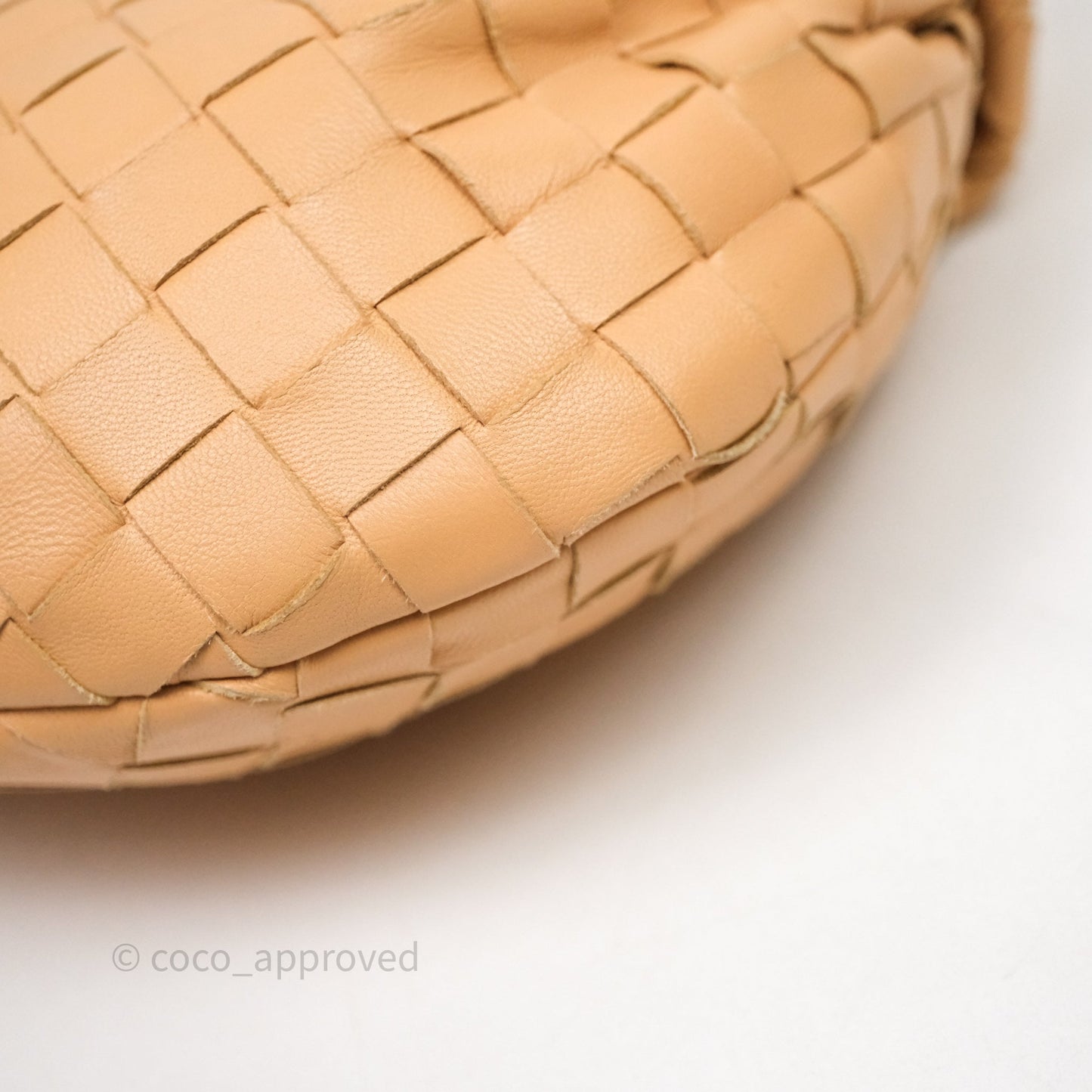 Bottega Veneta Mini Jodie Bag Intrecciato Beige Lambskin