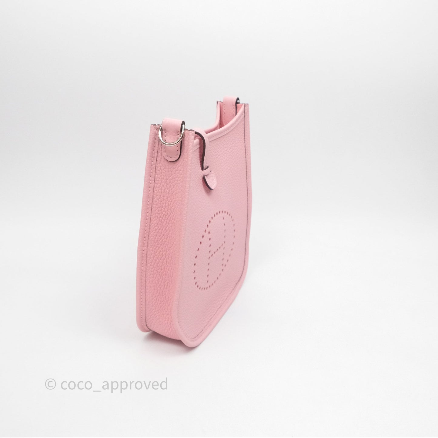 Hermès Mini Evelyne 16 Sakura/Rose Clemence Palladium Hardware