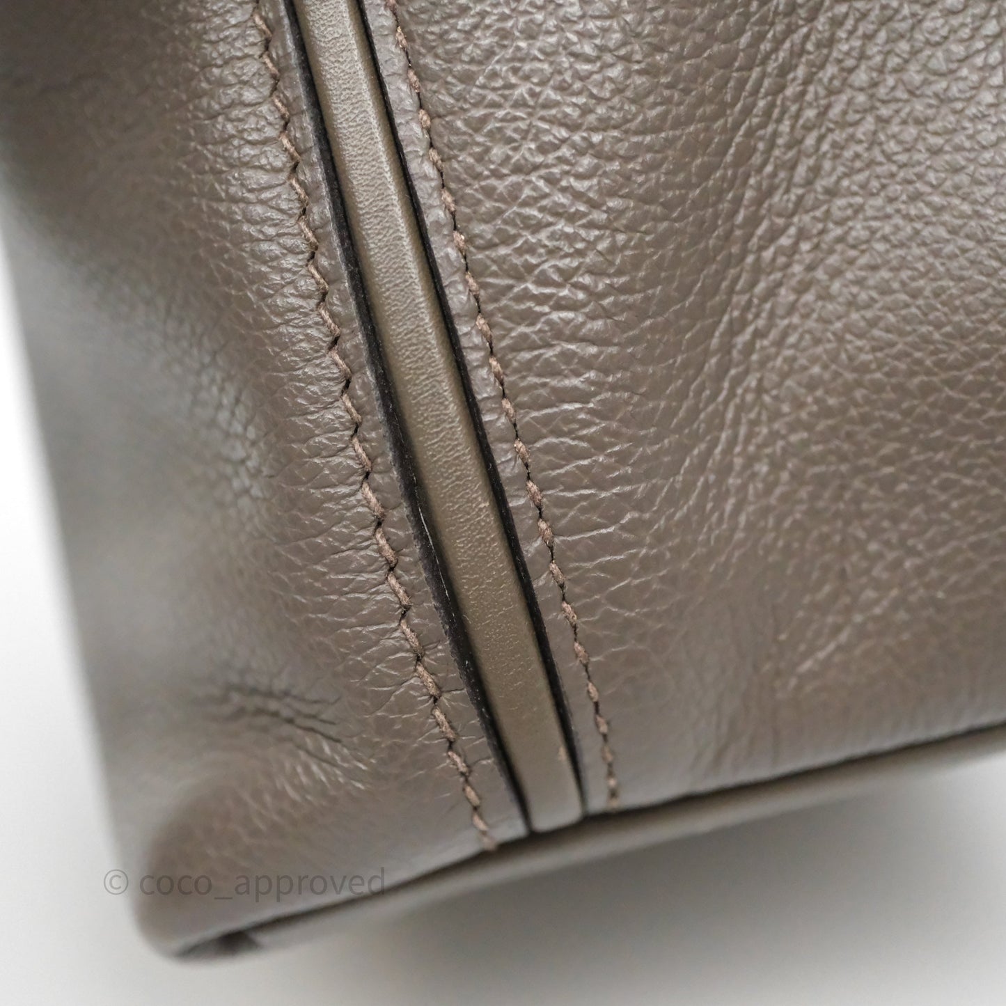 Hermès 24/24 21 Mini Gris Etain 8F Evercolor/ Swift Gold Hardware