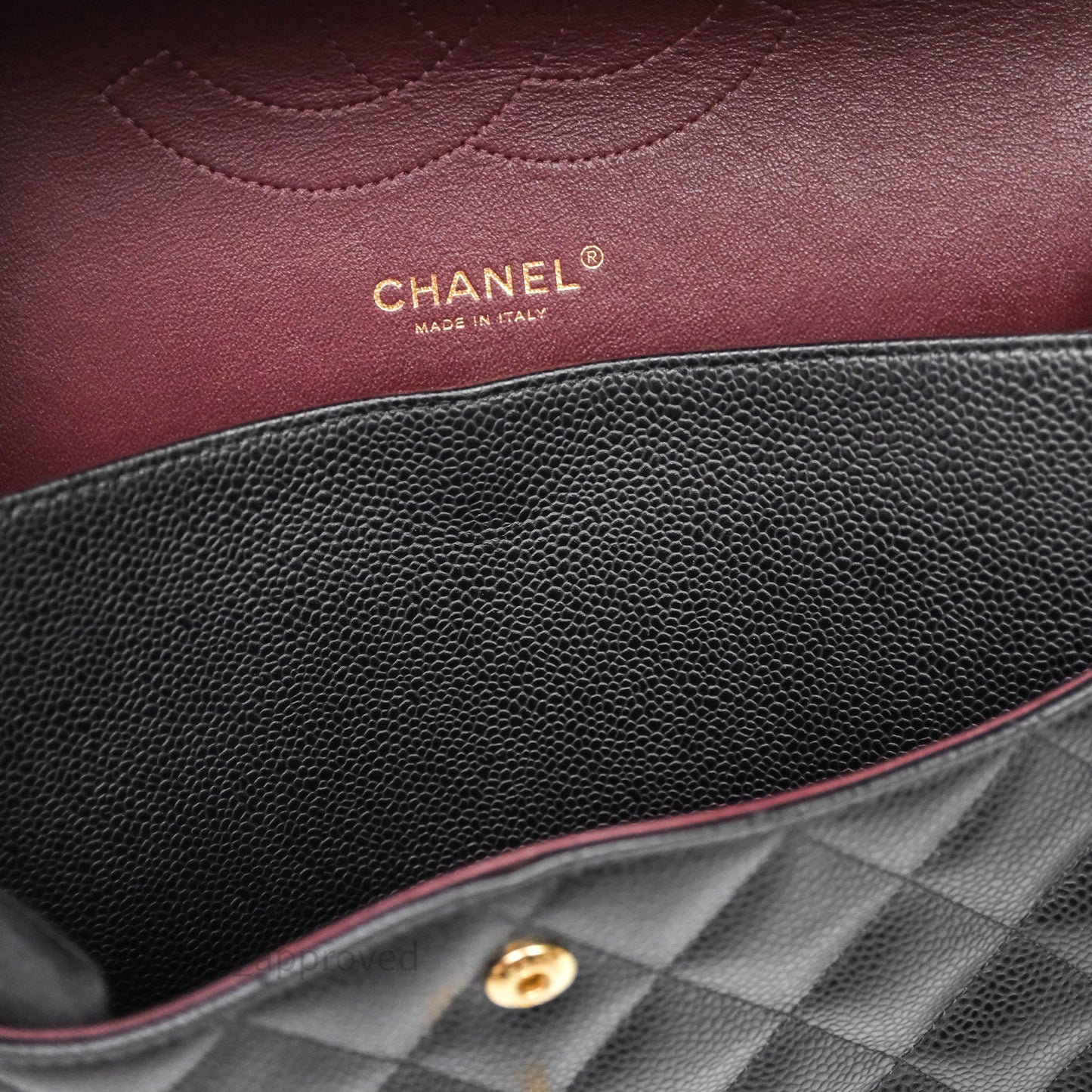 Chanel Jumbo Double Flap Black Caviar Gold Hardware⁣⁣