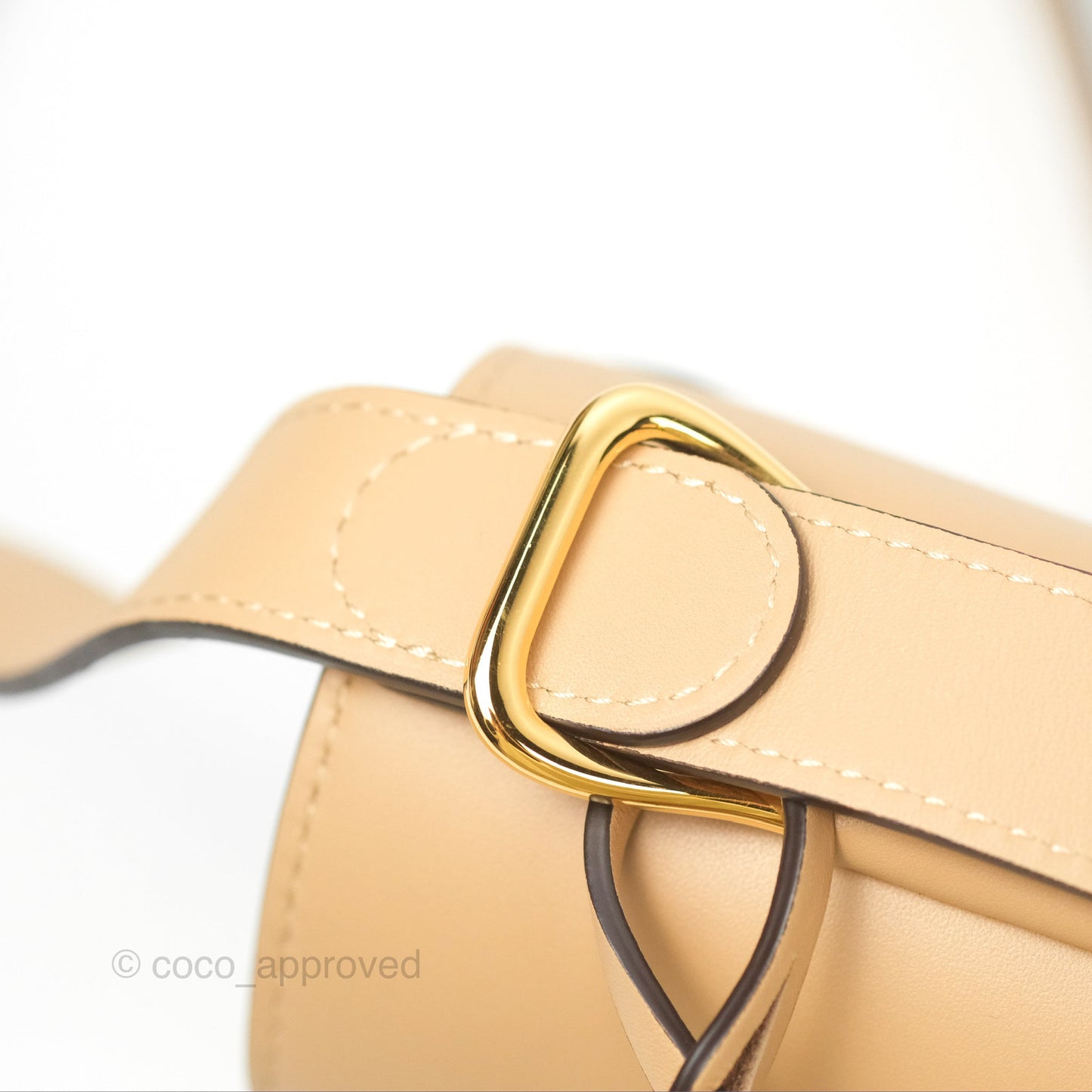Delvaux Lingot Bag Latte Olen Calfskin