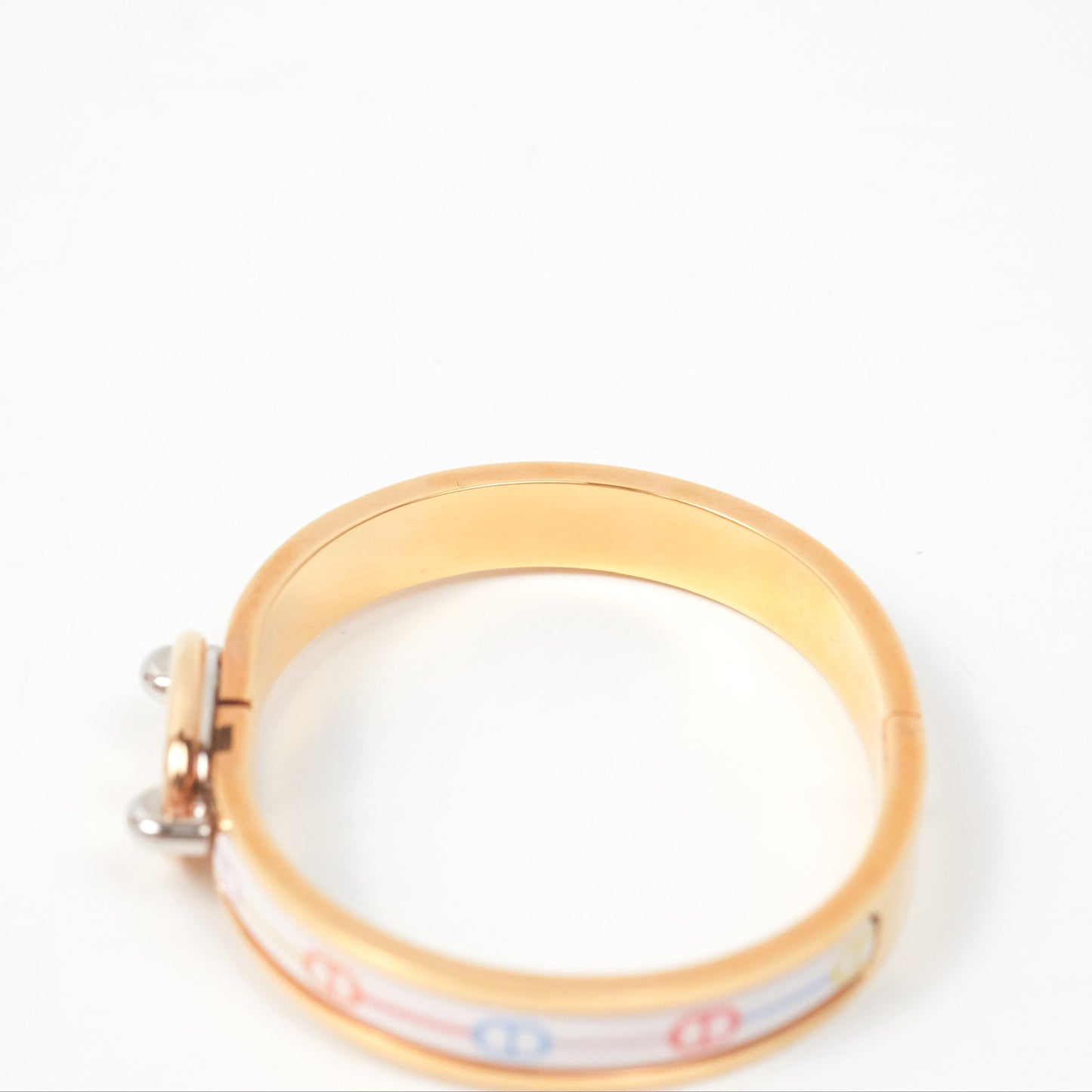 Hermès Mini Clic Chaine D'ancre Farandole Bracelet Pastel Acidulé Rose Gold Hardware