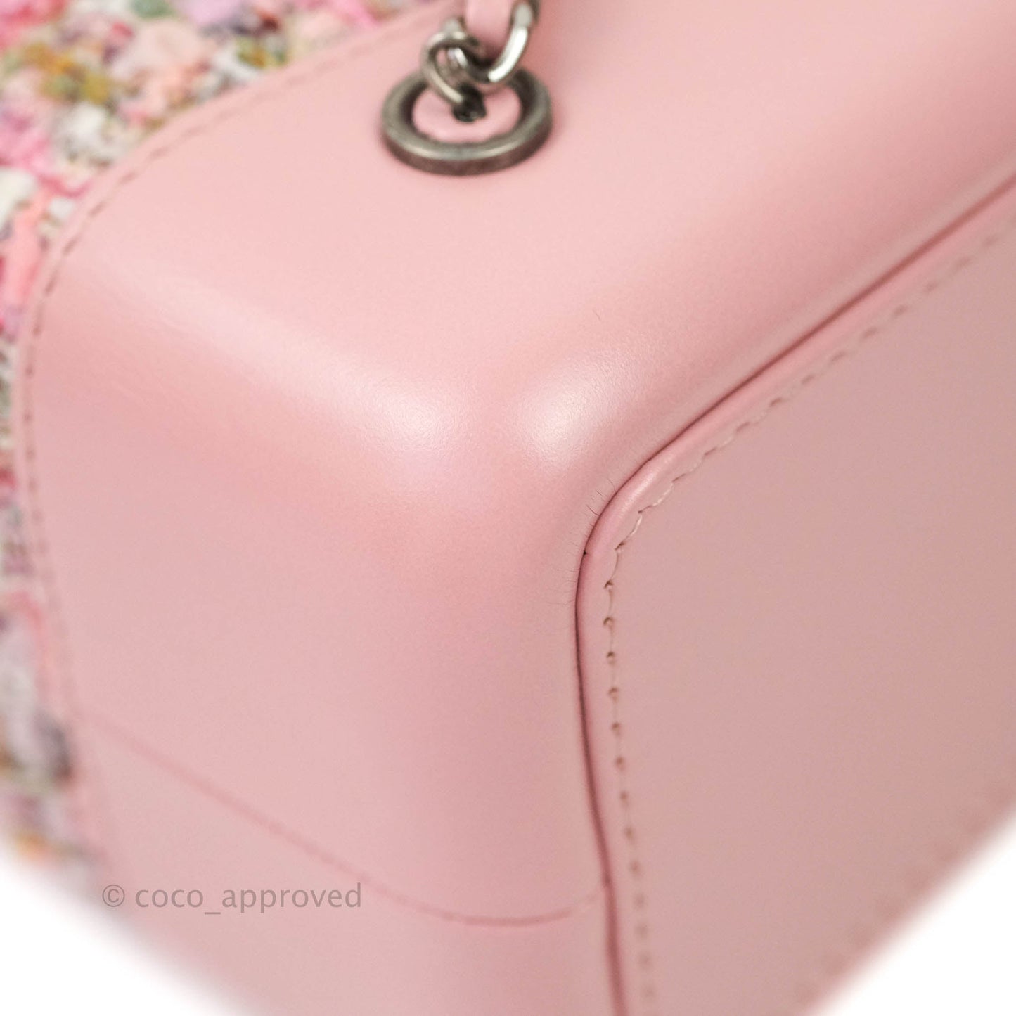 Chanel Gabrielle Small Backpack Pink Tweed Aged Calfskin