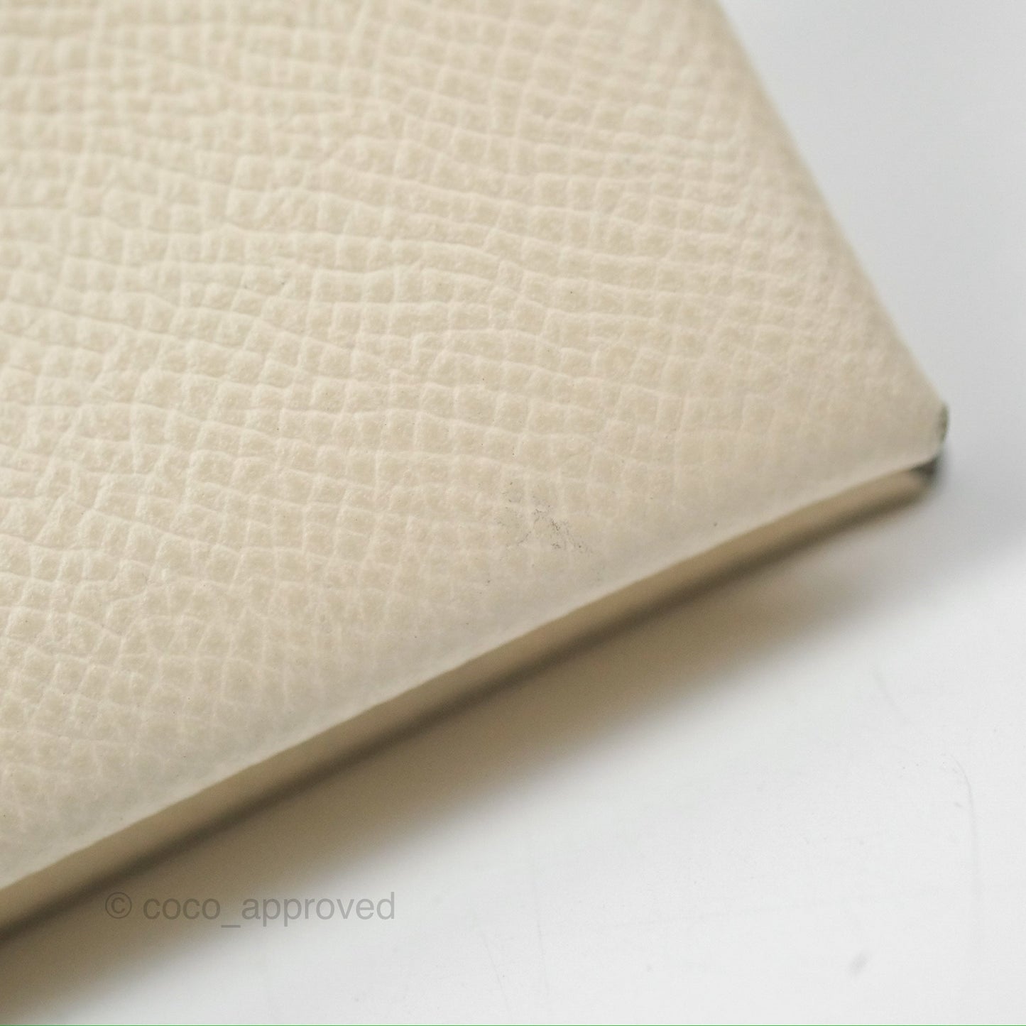 Hermès Calvi Card Holder Beton Epsom