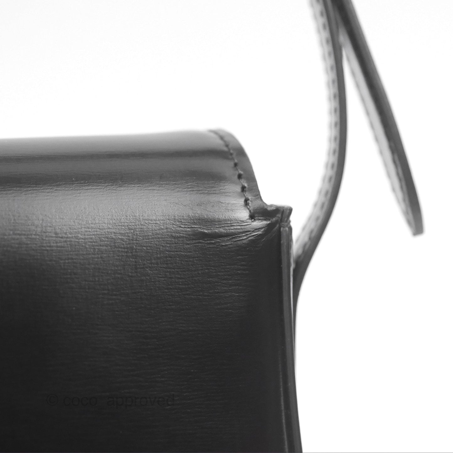 Celine Triomphe Shoulder Bag Black Calfskin