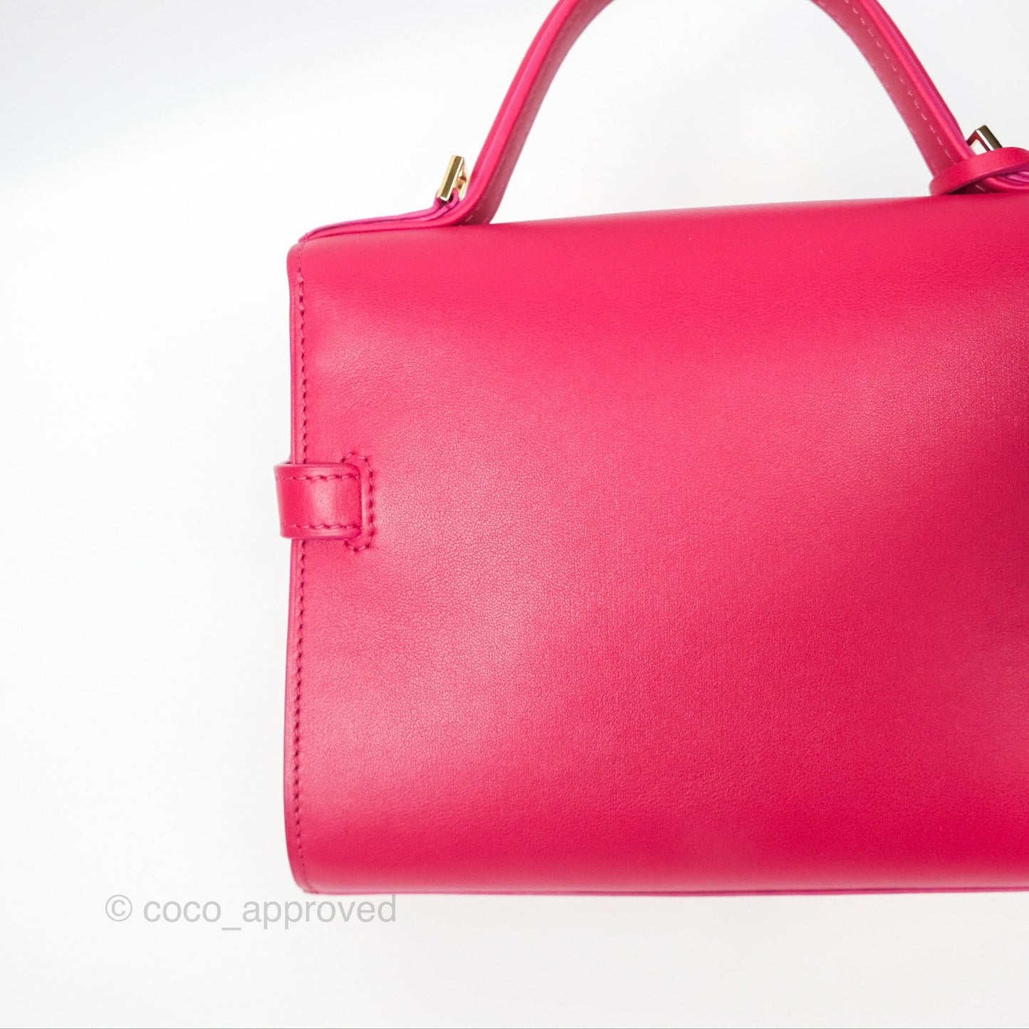 Delvaux Tempête Mini in Silky Calf Framboise