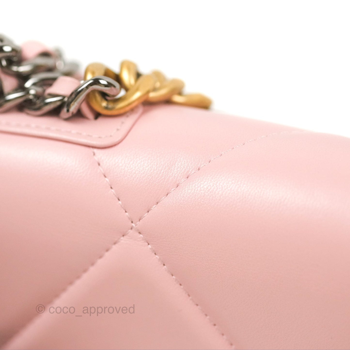Chanel 19 Wallet on Chain WOC Light Pink Mixed Hardware