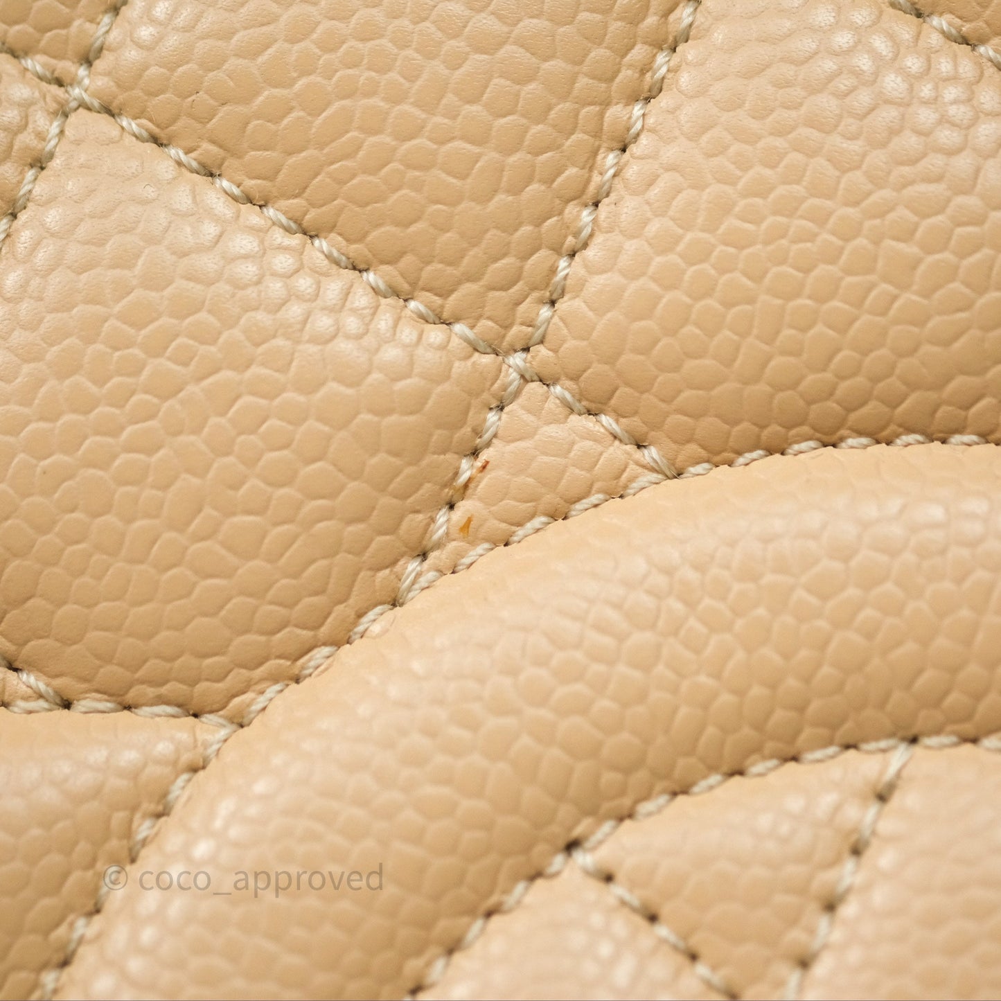 Chanel GST Beige Caviar Gold Hardware