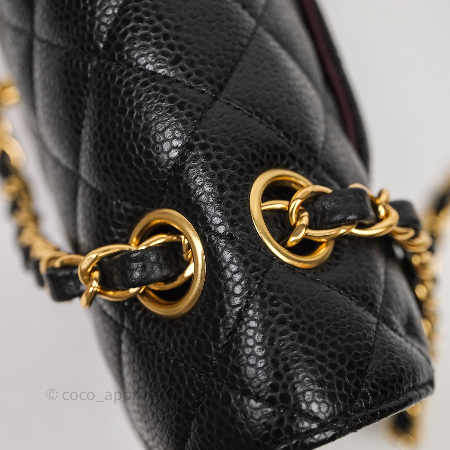 Chanel Classic Medium Flap Quilted Black Caviar Gold Hardware