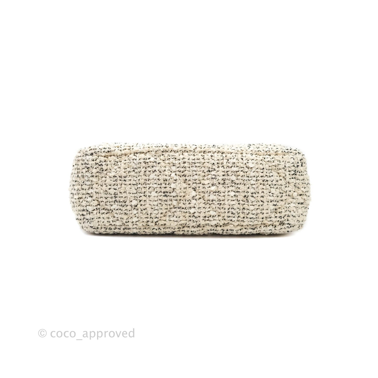 Chanel 19 Small Tweed Cream Mixed Hardware