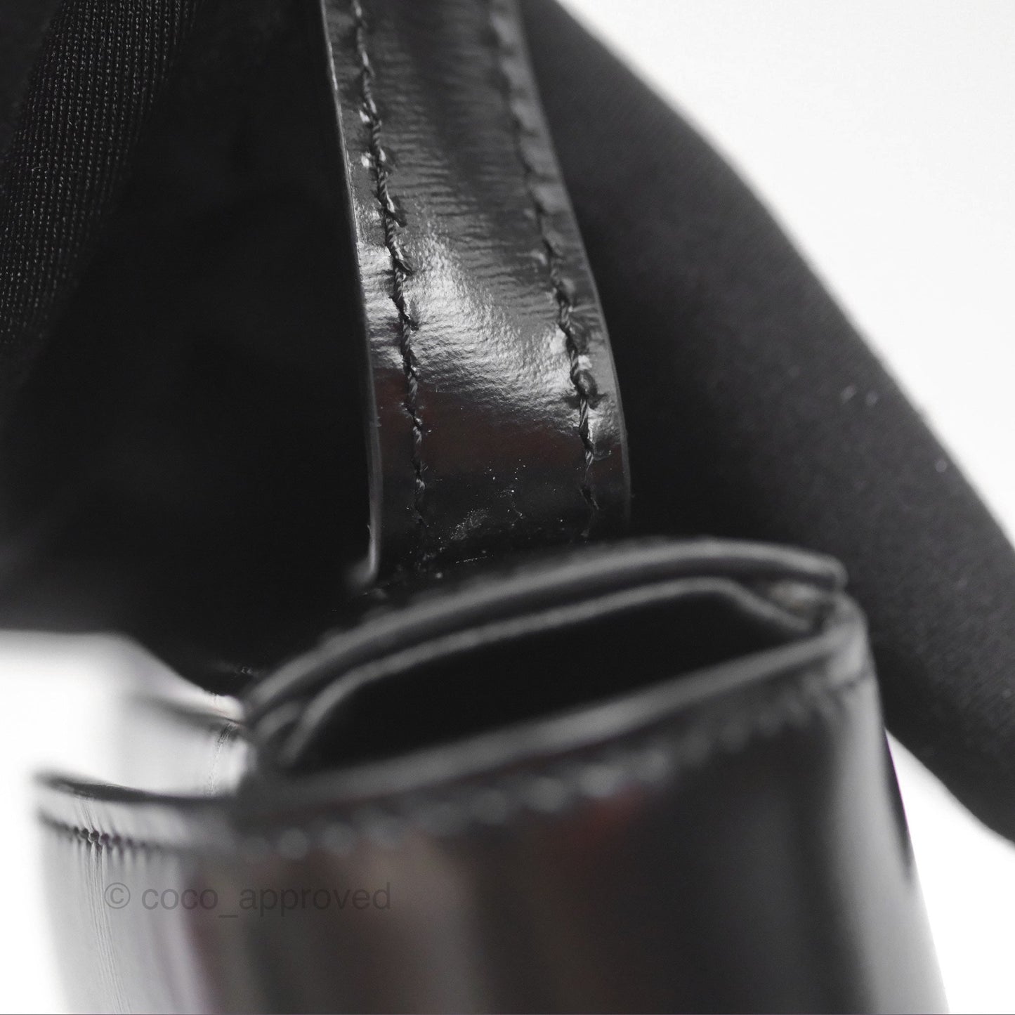Celine Triomphe Shoulder Bag Black Calfskin