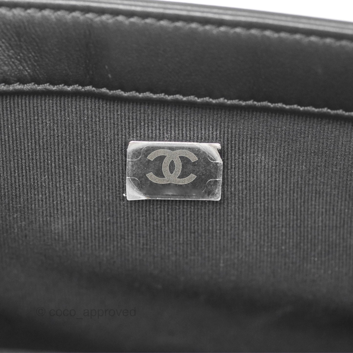 Chanel Medium Boy Quilted Black Calfskin Dark Silver Hardware
