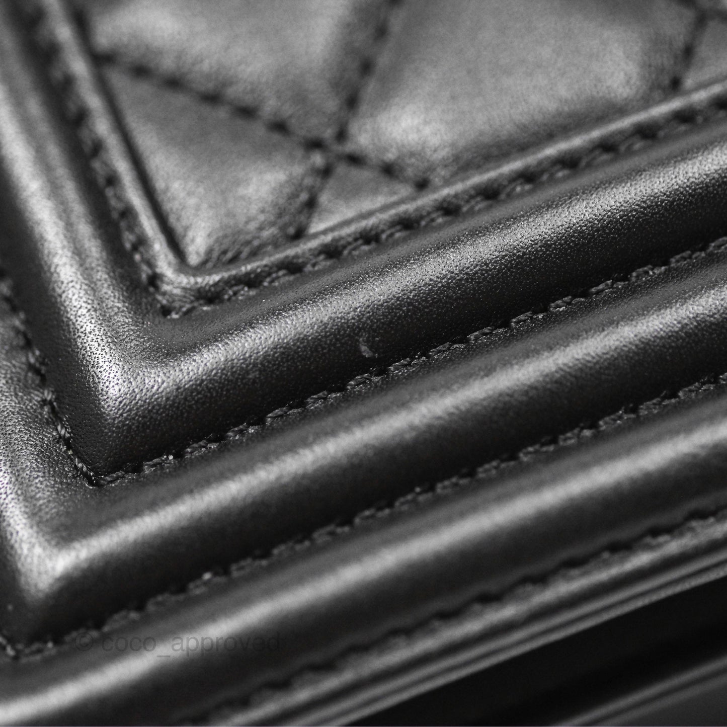 Chanel Medium Boy Quilted Black Calfskin Ruthenium Hardware