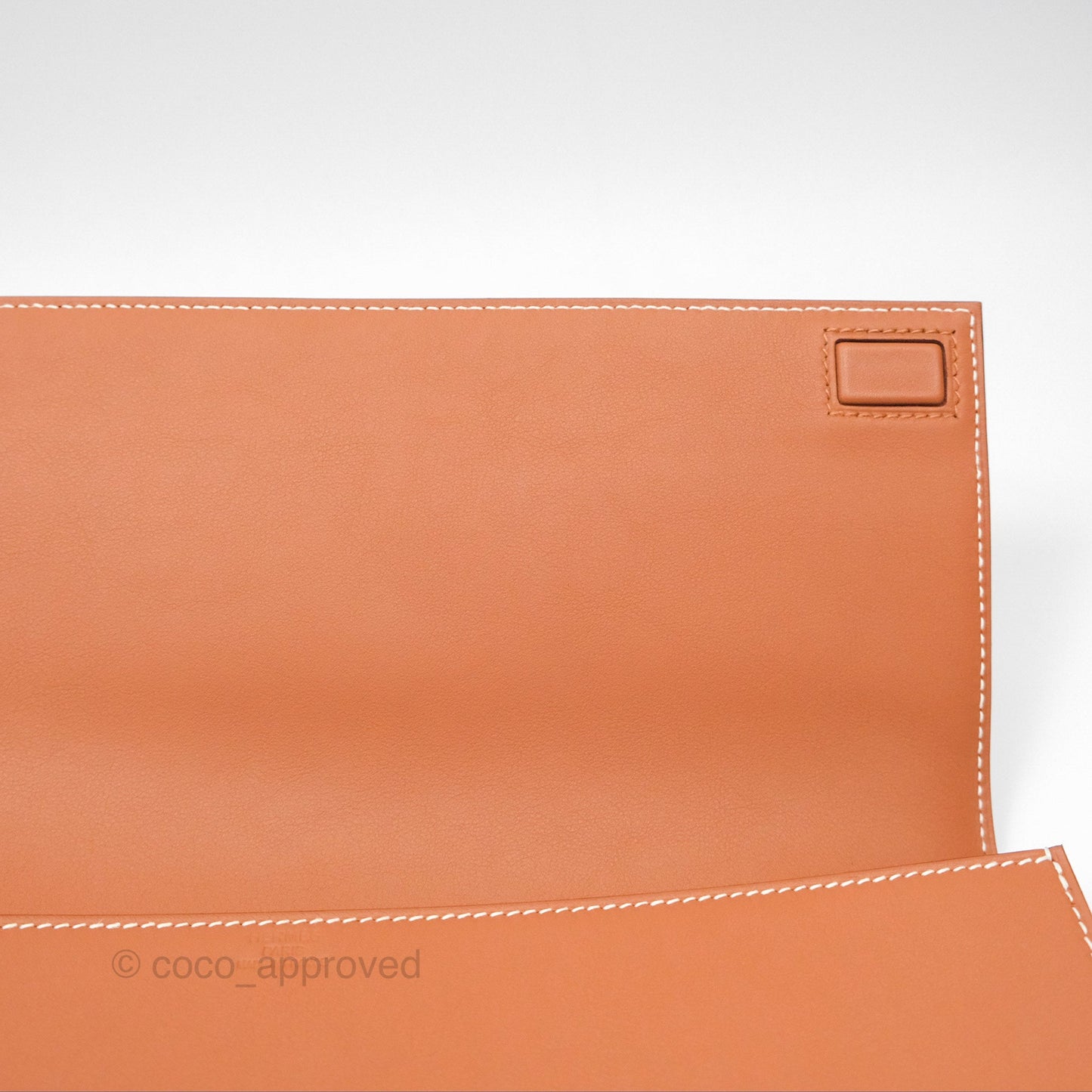 Hermès Birkin Shadow Clutch Bag Gold 37 Swift