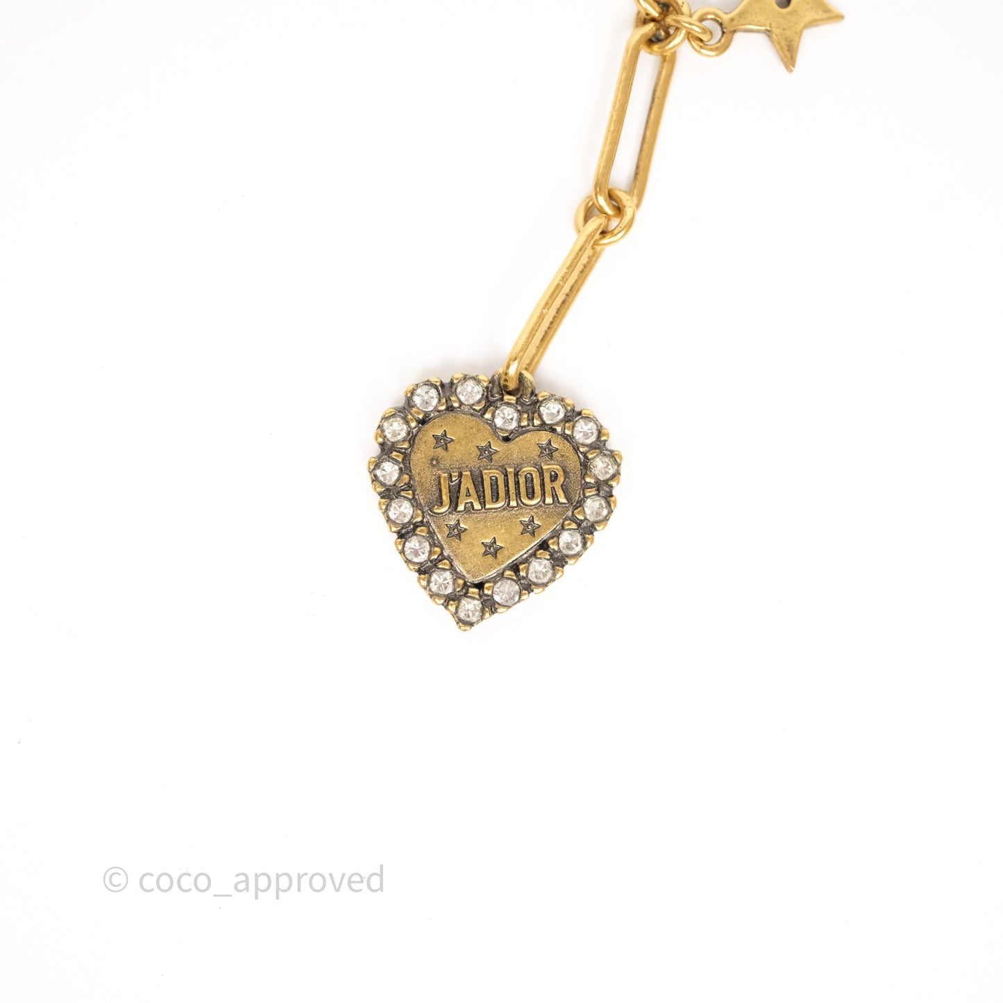 Christian Dior Bee Heart Drop JADIOR Crystals Earrings